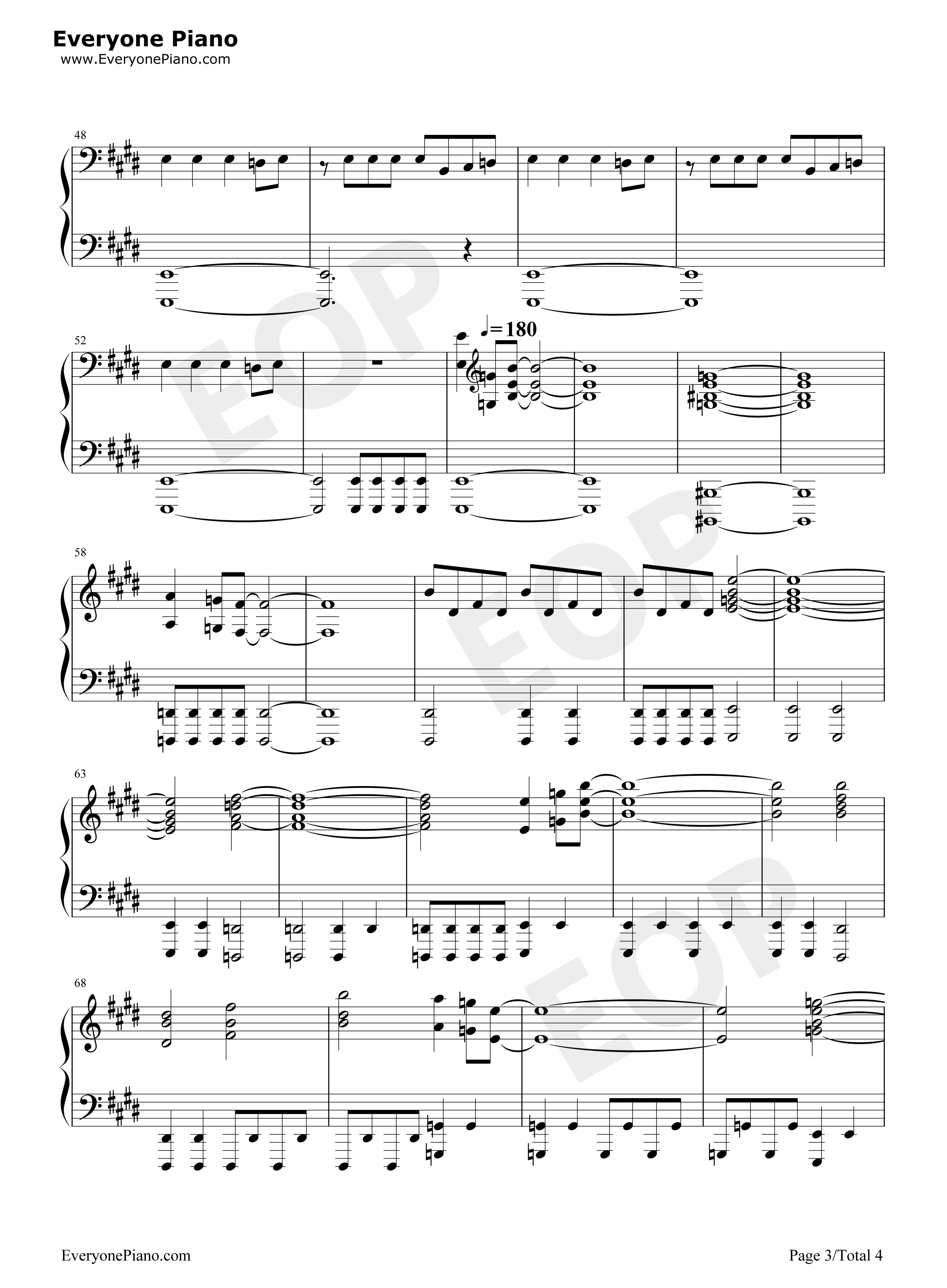 蜘蛛侠英雄远征官方预告片音乐钢琴谱-Michael Giacchino3