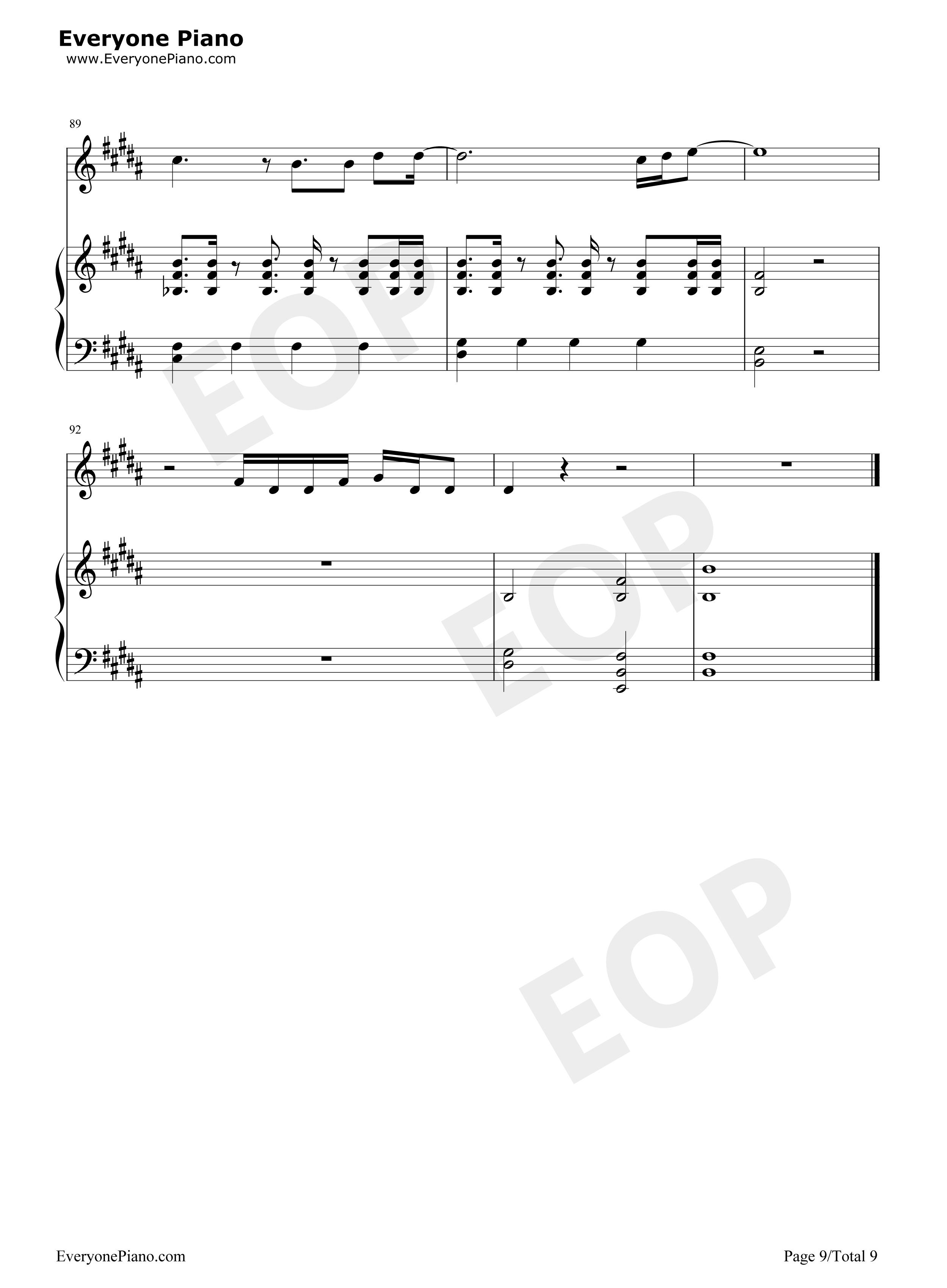 You Will Be Found钢琴谱-Benj Pasek9