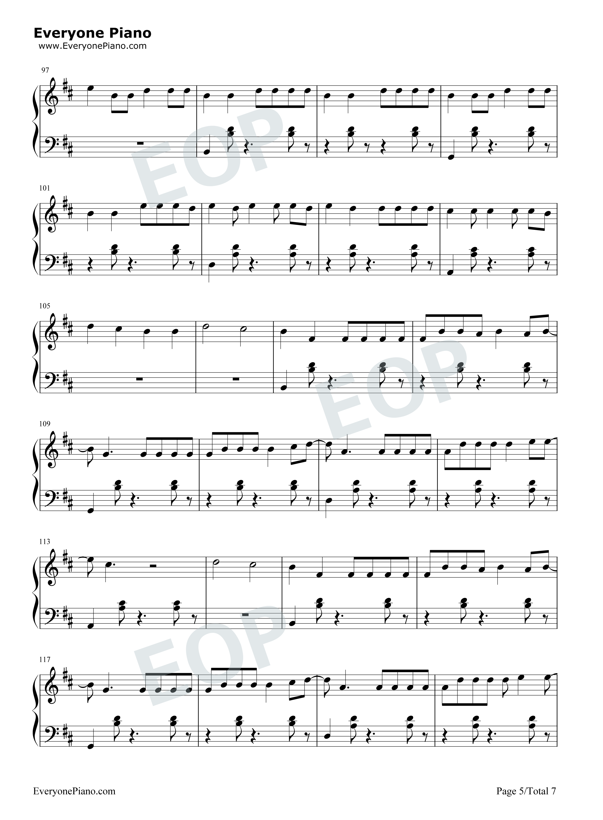 Despacito钢琴谱-Luis Fonsi Daddy Yankee5