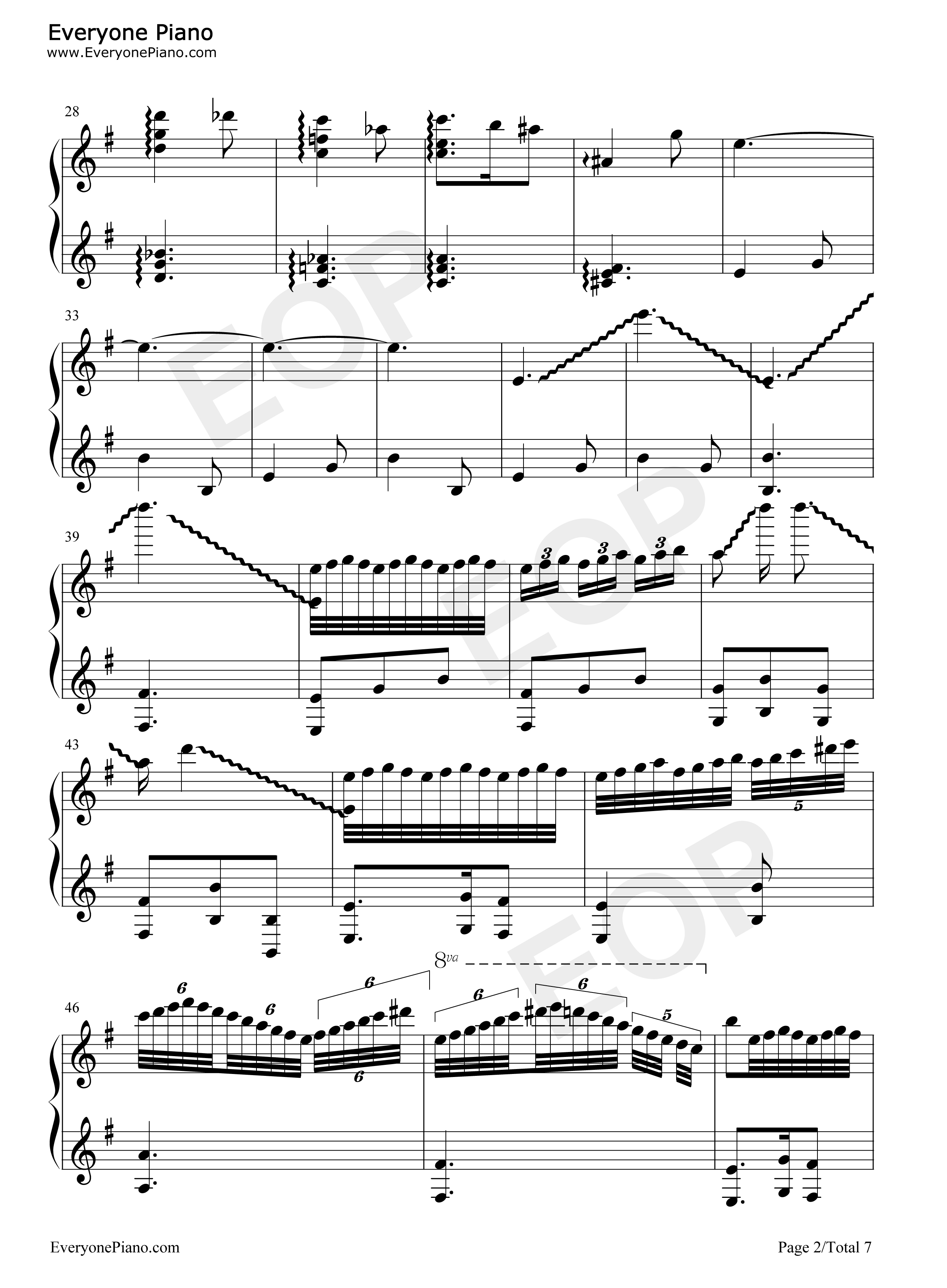 Hedwigs Theme完整版钢琴谱-John Williams2