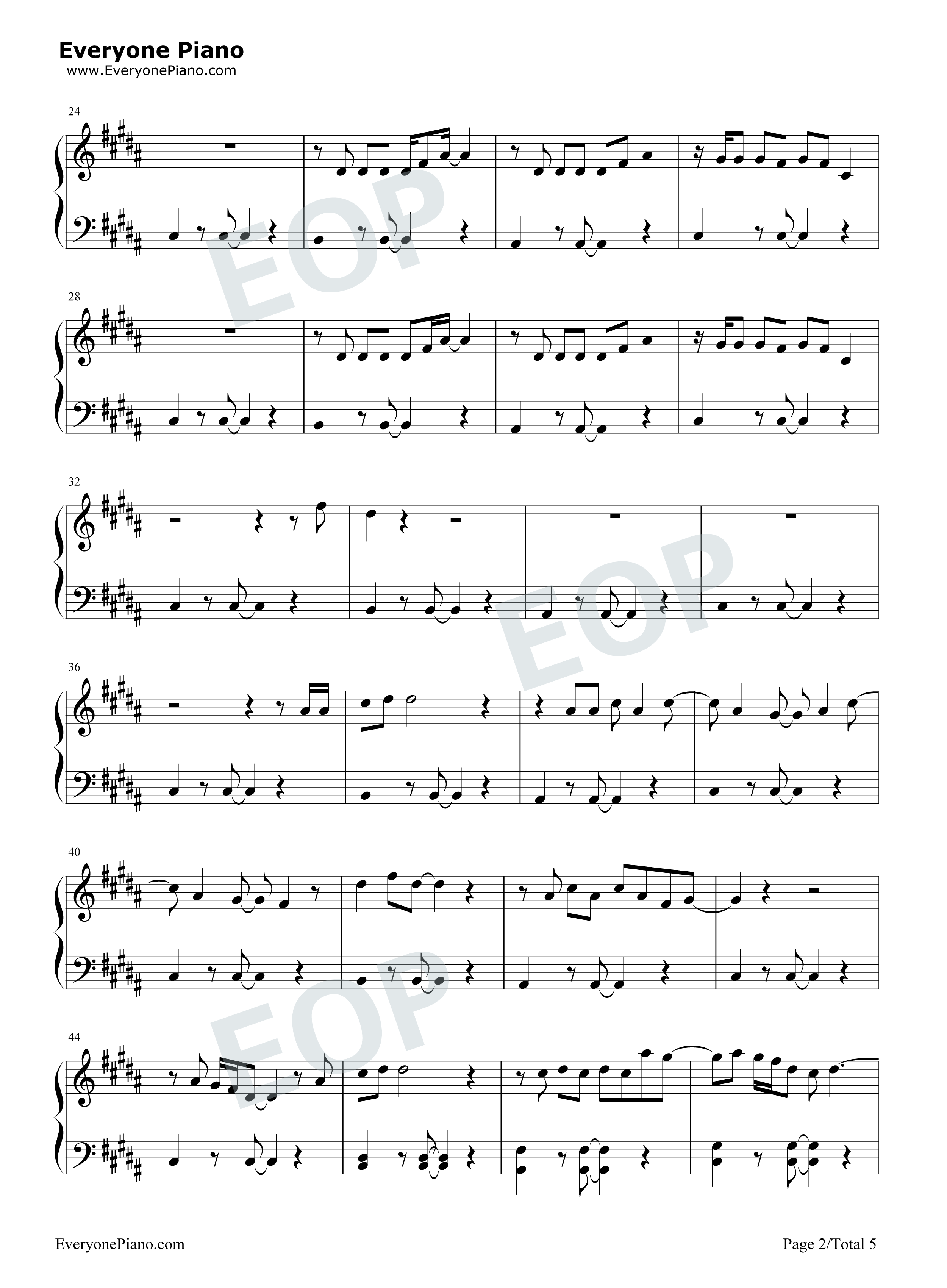 Promises钢琴谱-Calvin Harris Sam Smith2