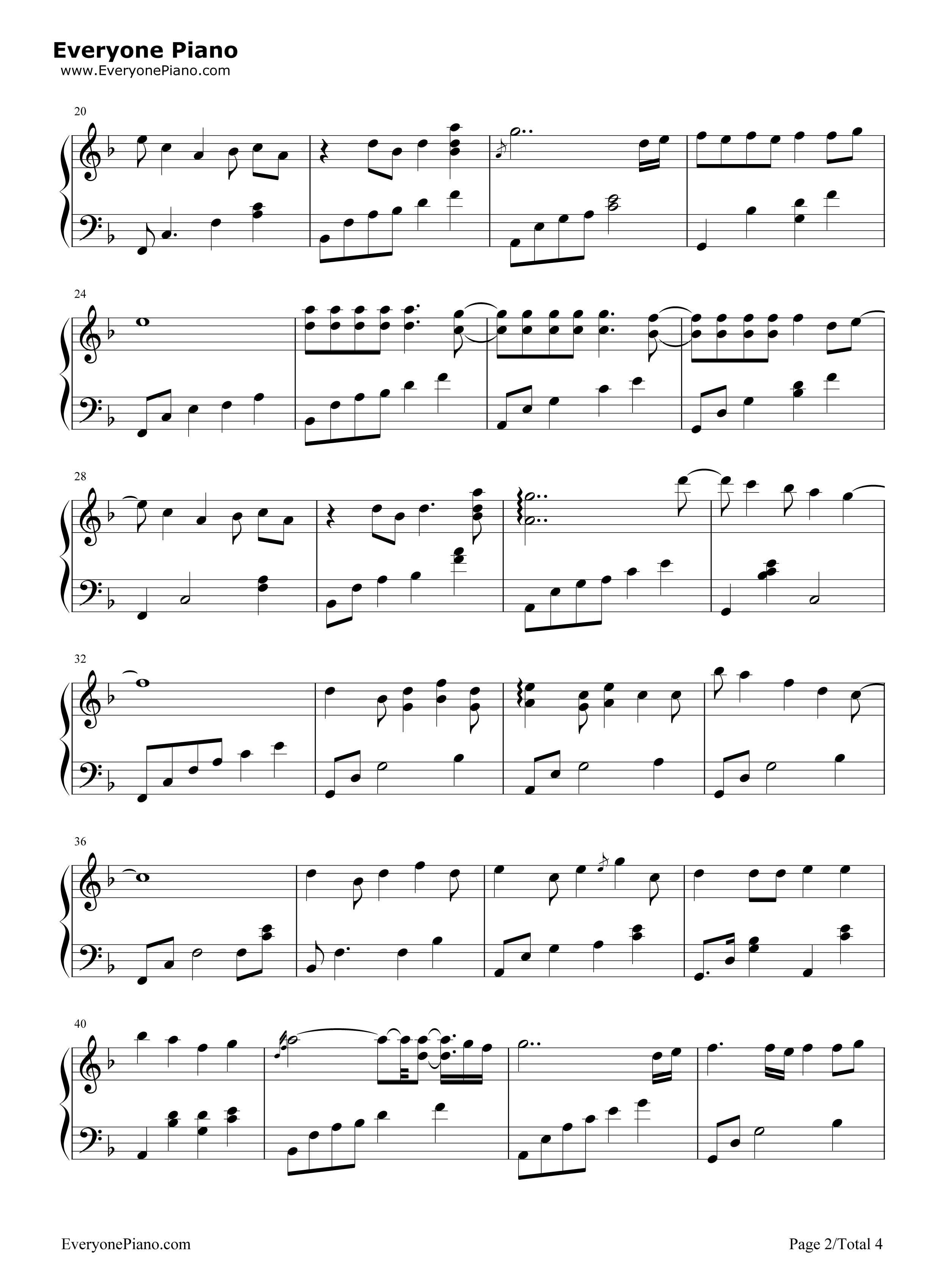 Loving You钢琴谱-Minnie Riperton  蜜妮莱普顿2