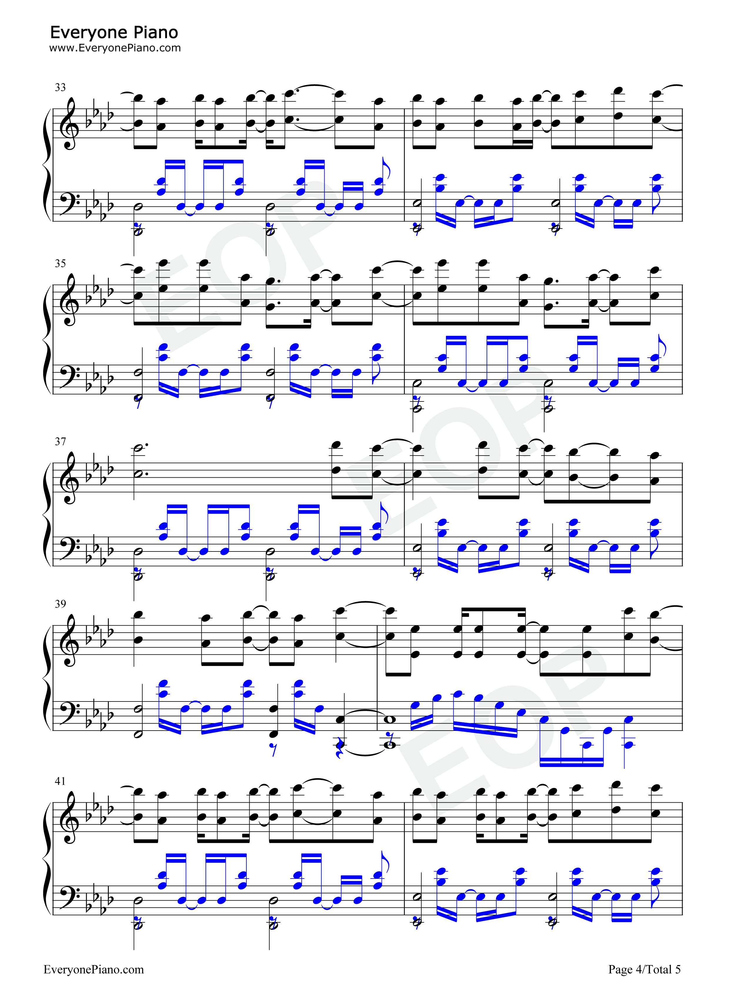 Howling钢琴谱-ASCA4