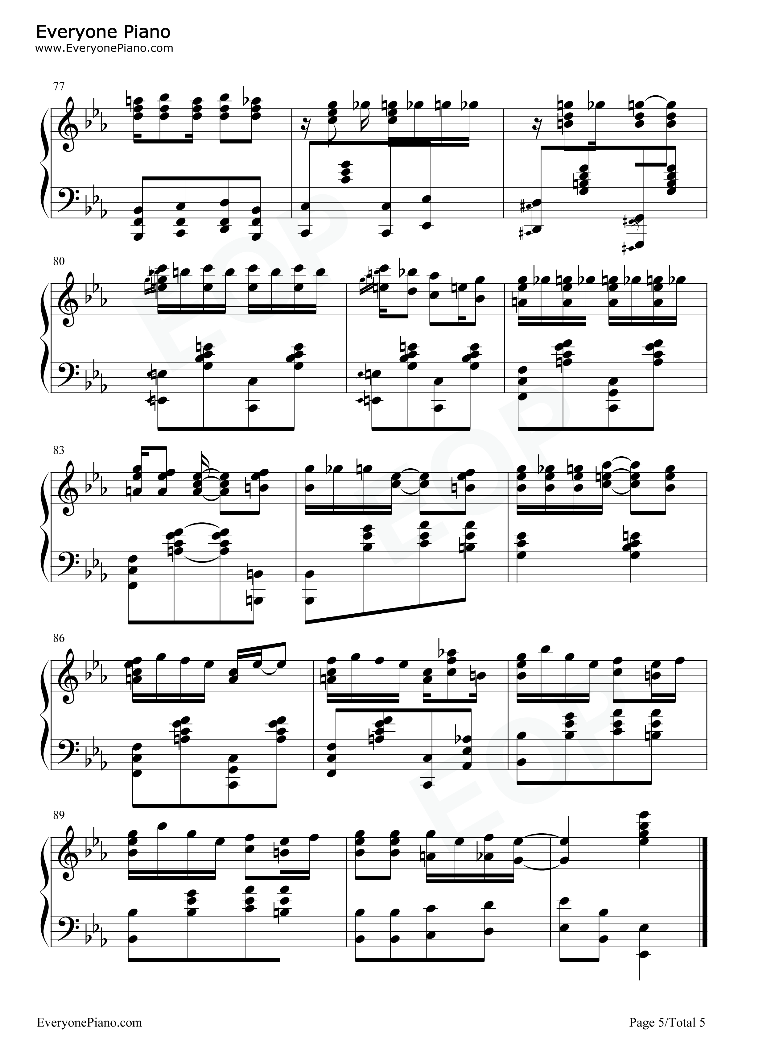 Lovers Lane Glide钢琴谱-Calvin Woolsey5