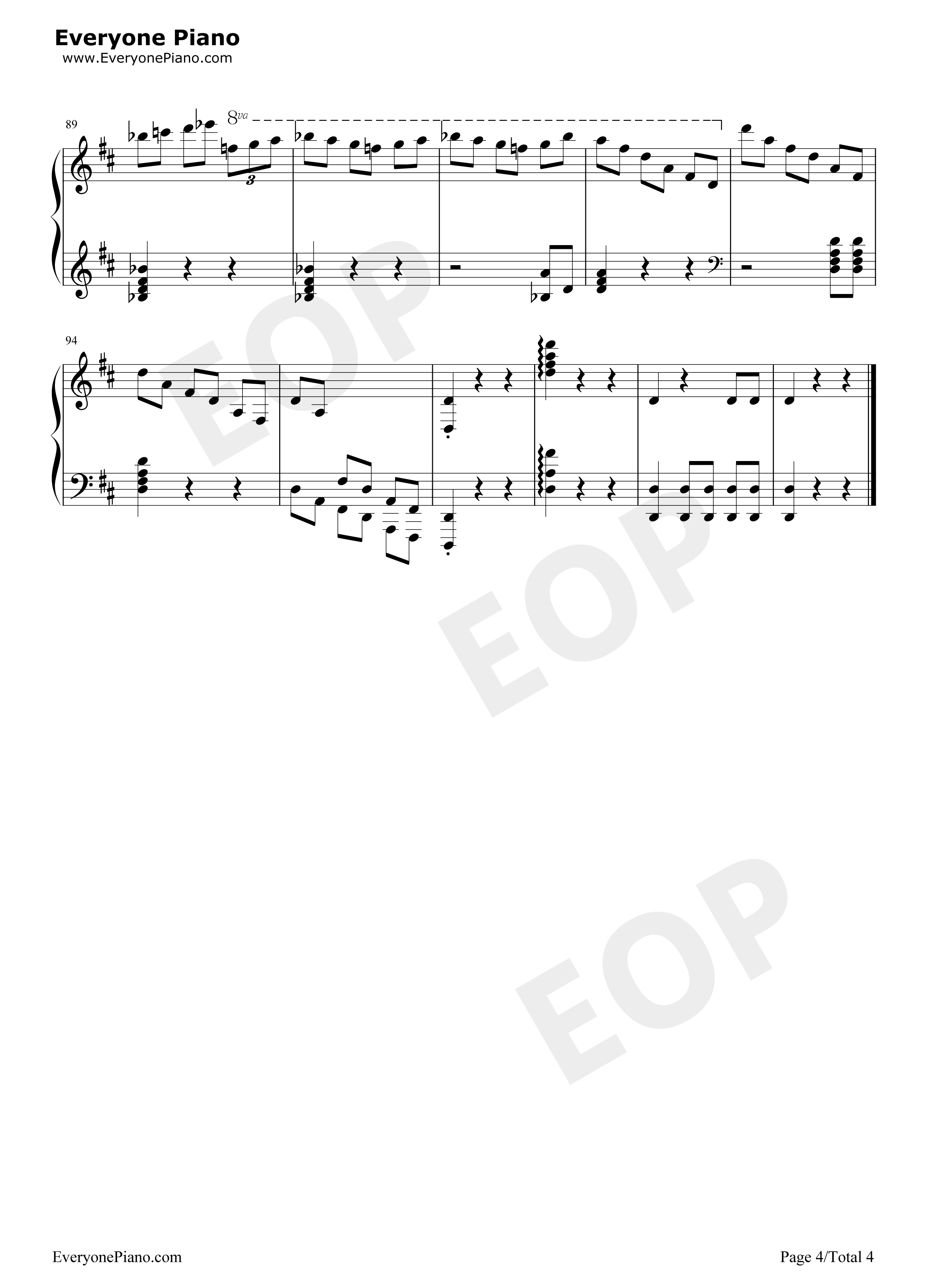 Potter Waltz钢琴谱-Patrick Doyle4
