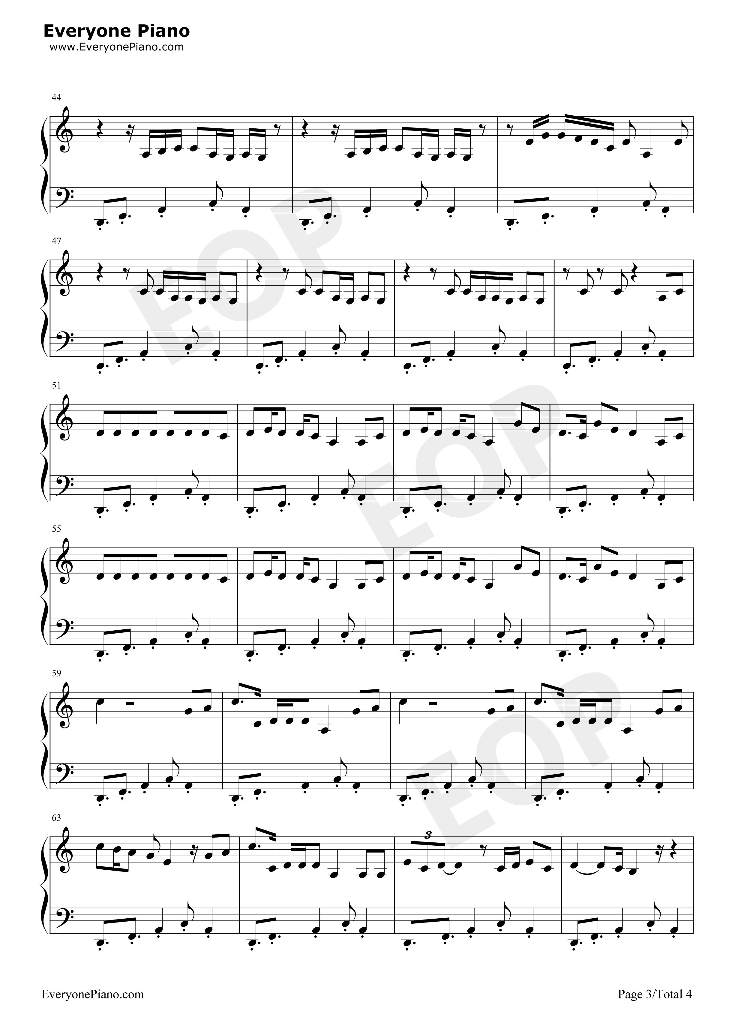 Almost Love钢琴谱-Sabrina Carpenter3