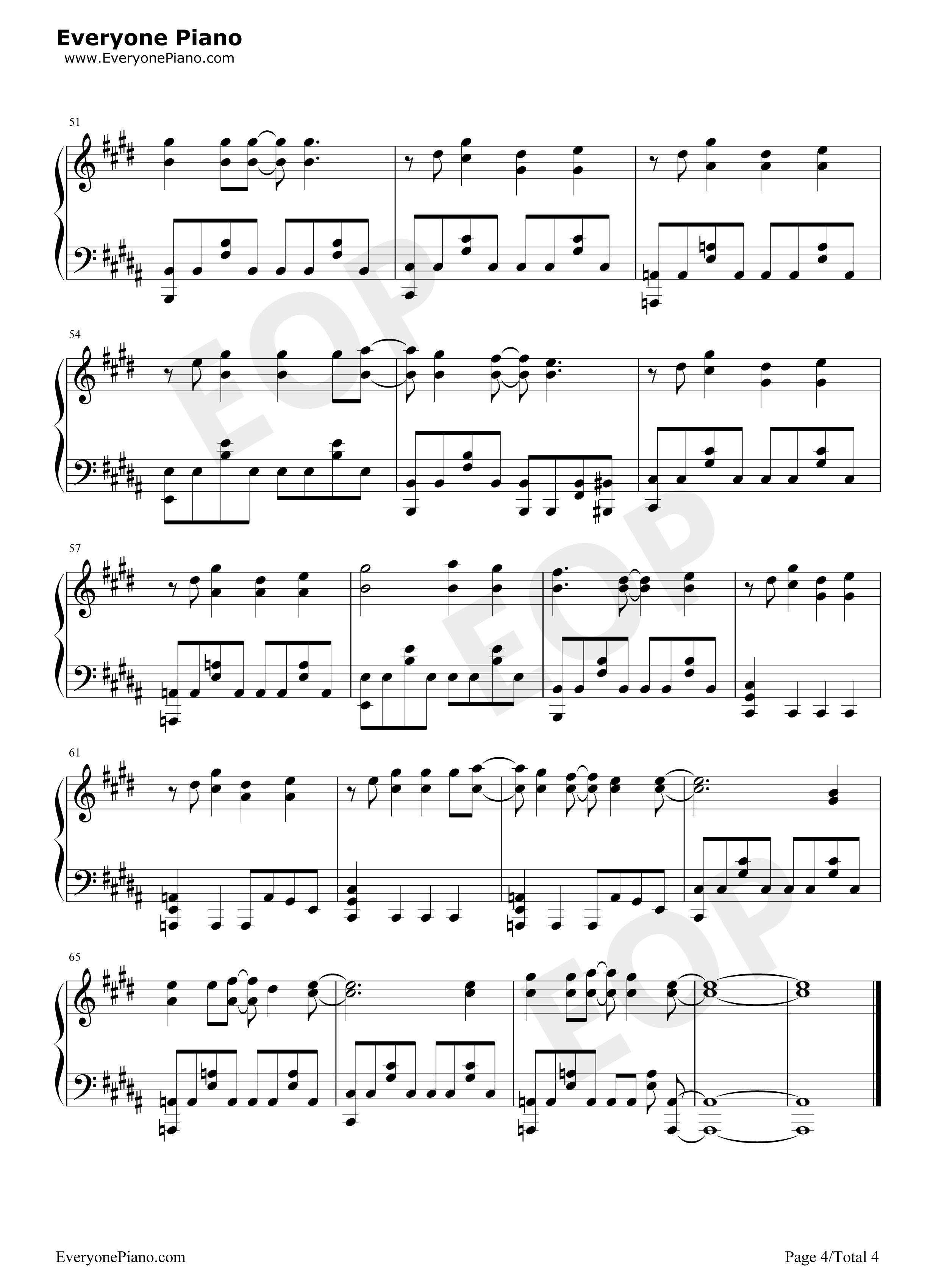 乱舞のメロディ钢琴谱-SID4