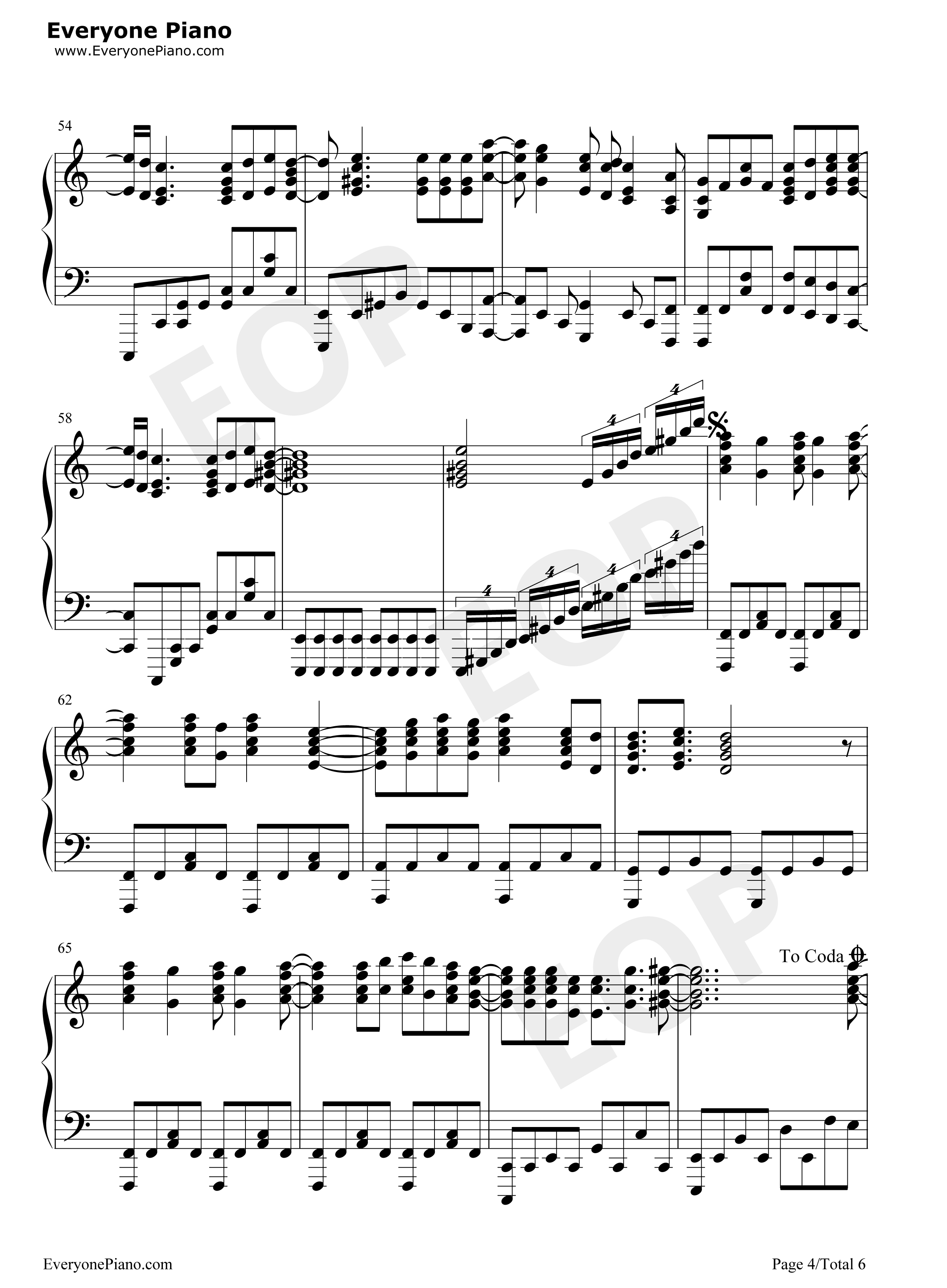 The Ballad of Mona Lisa钢琴谱-Panic! at the Disco4