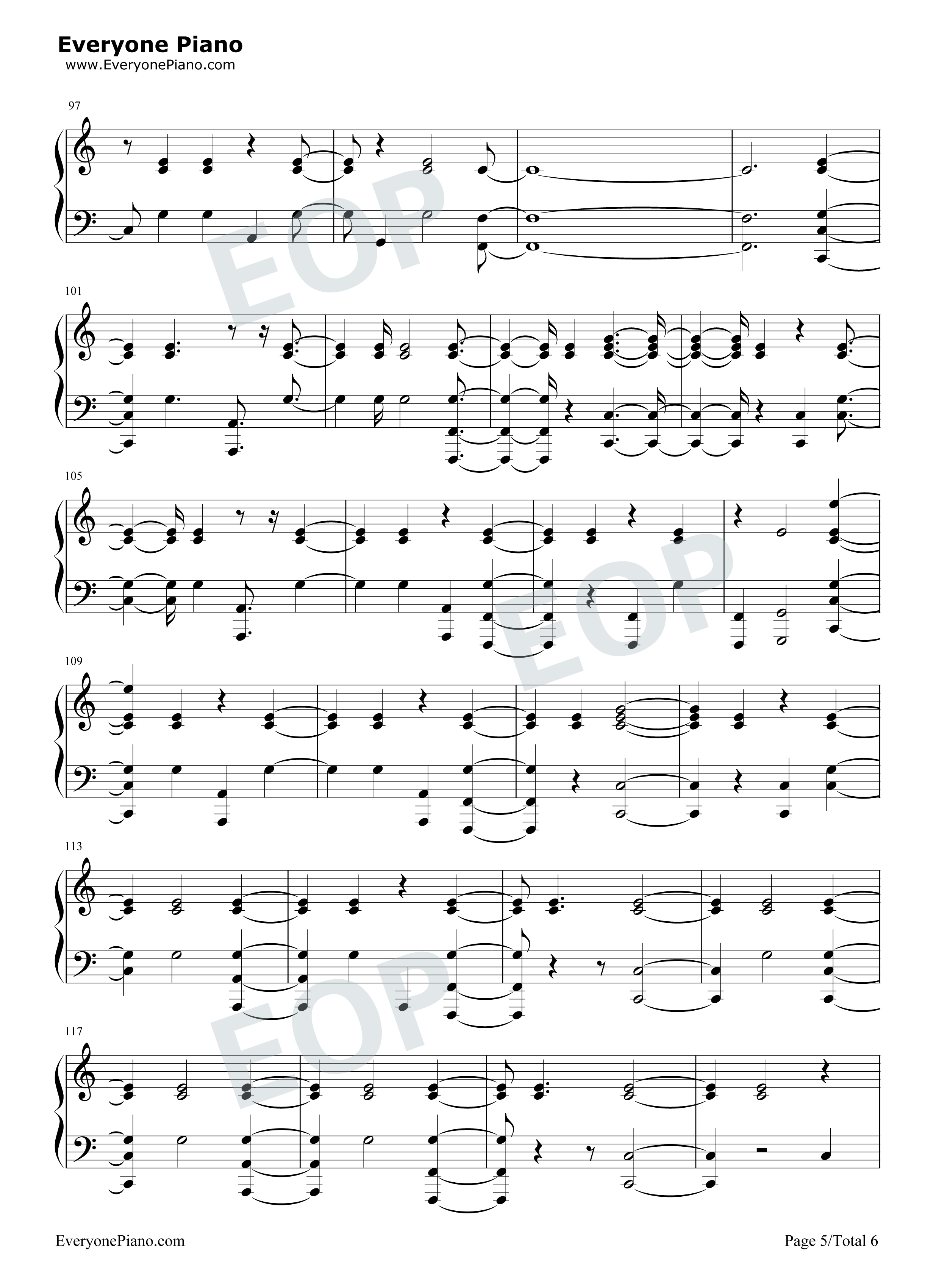 New Year's Day钢琴谱-Taylor Swift5