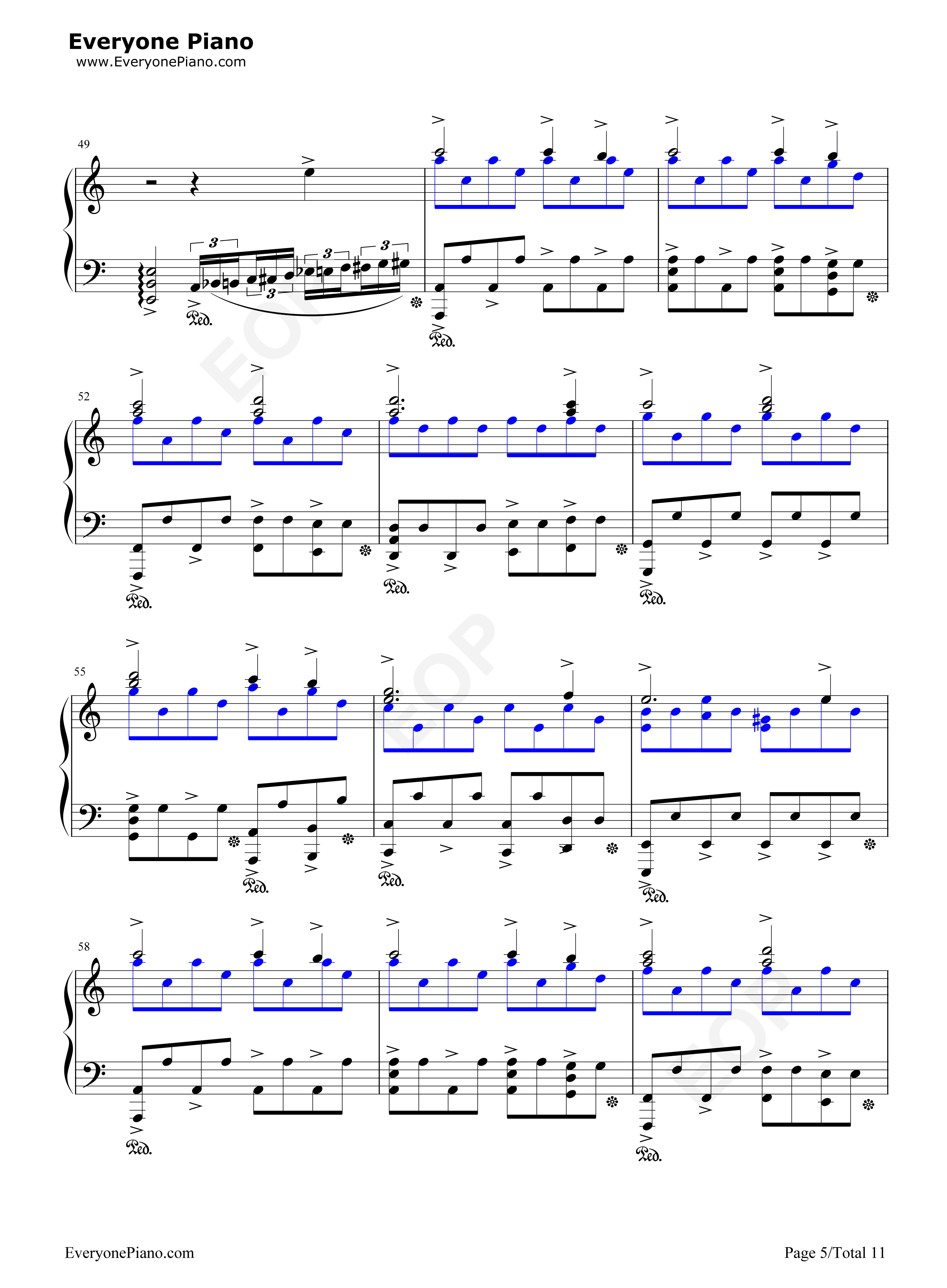 A Song of Storm and Fire钢琴谱-翼•年代记5