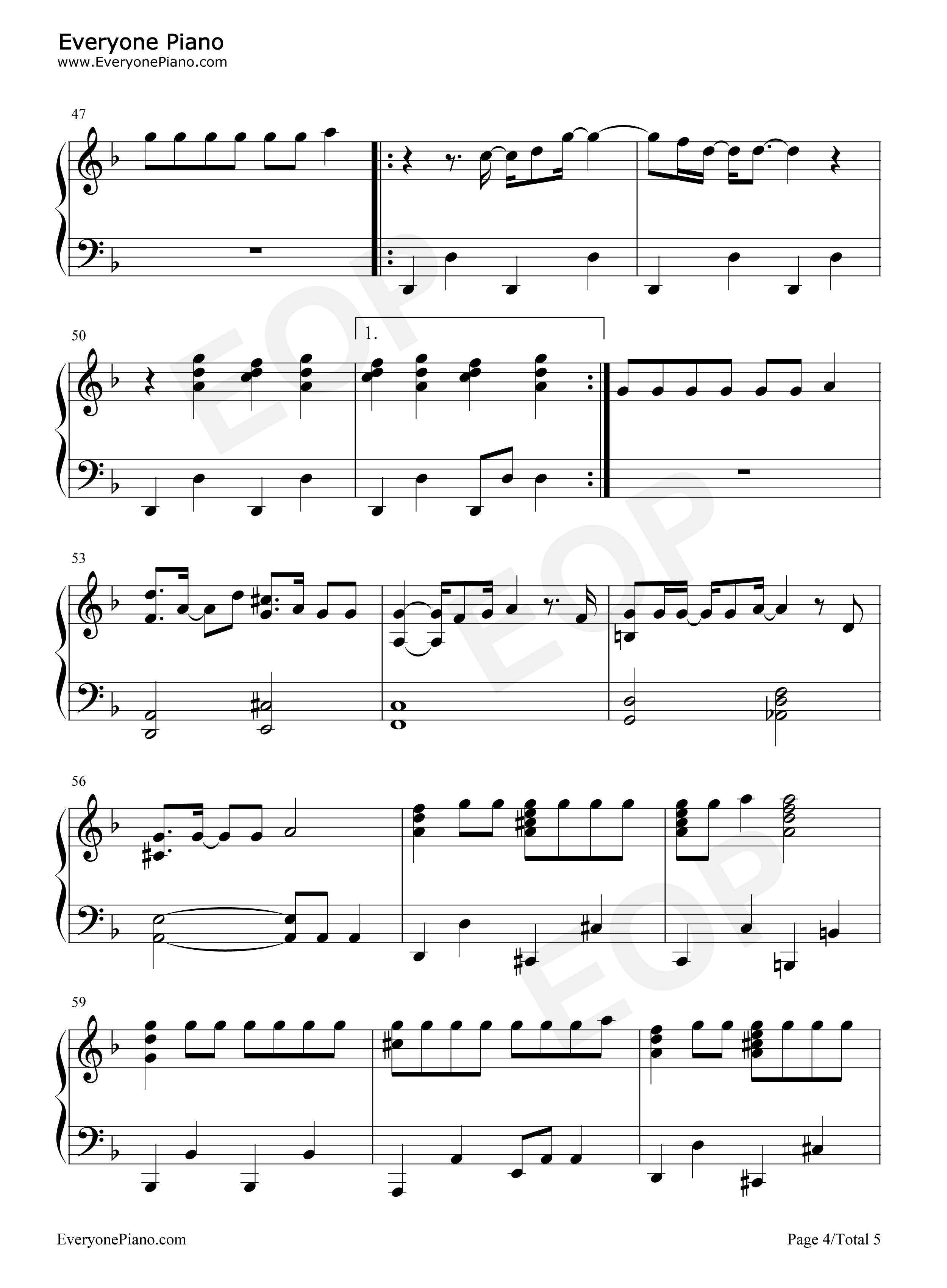 Piece of You钢琴谱-Shawn Mendes4