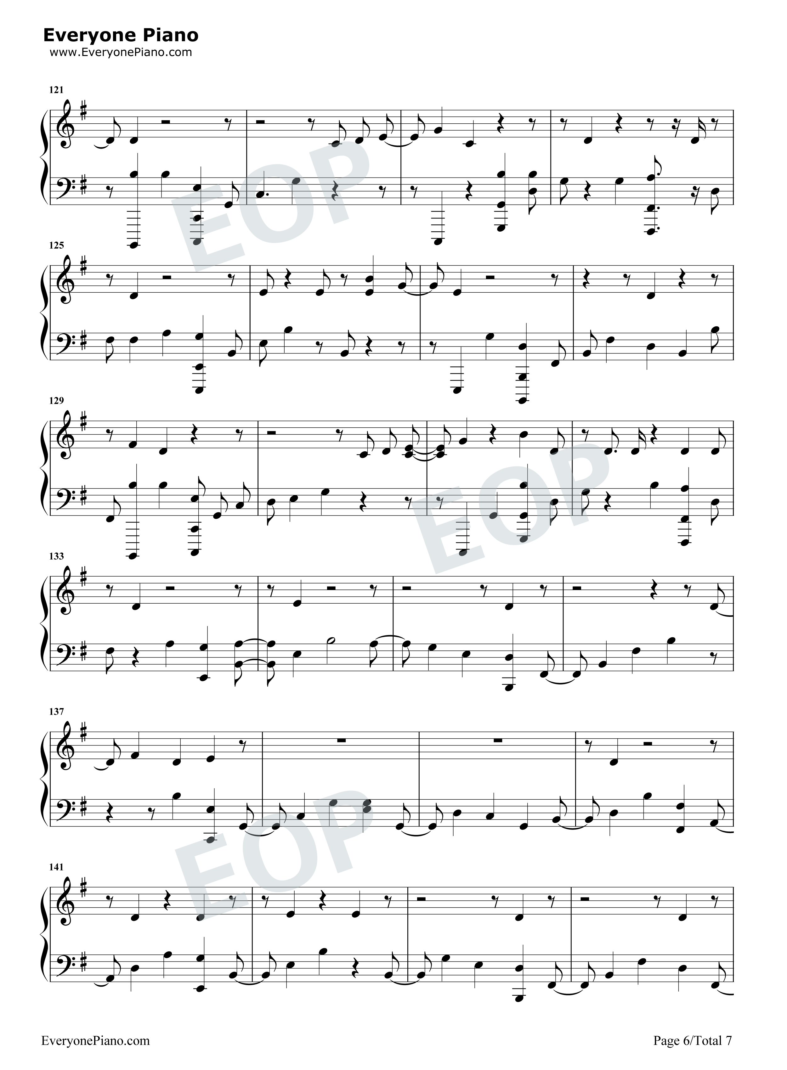 No Peace钢琴谱-Sam Smith YEBBA6