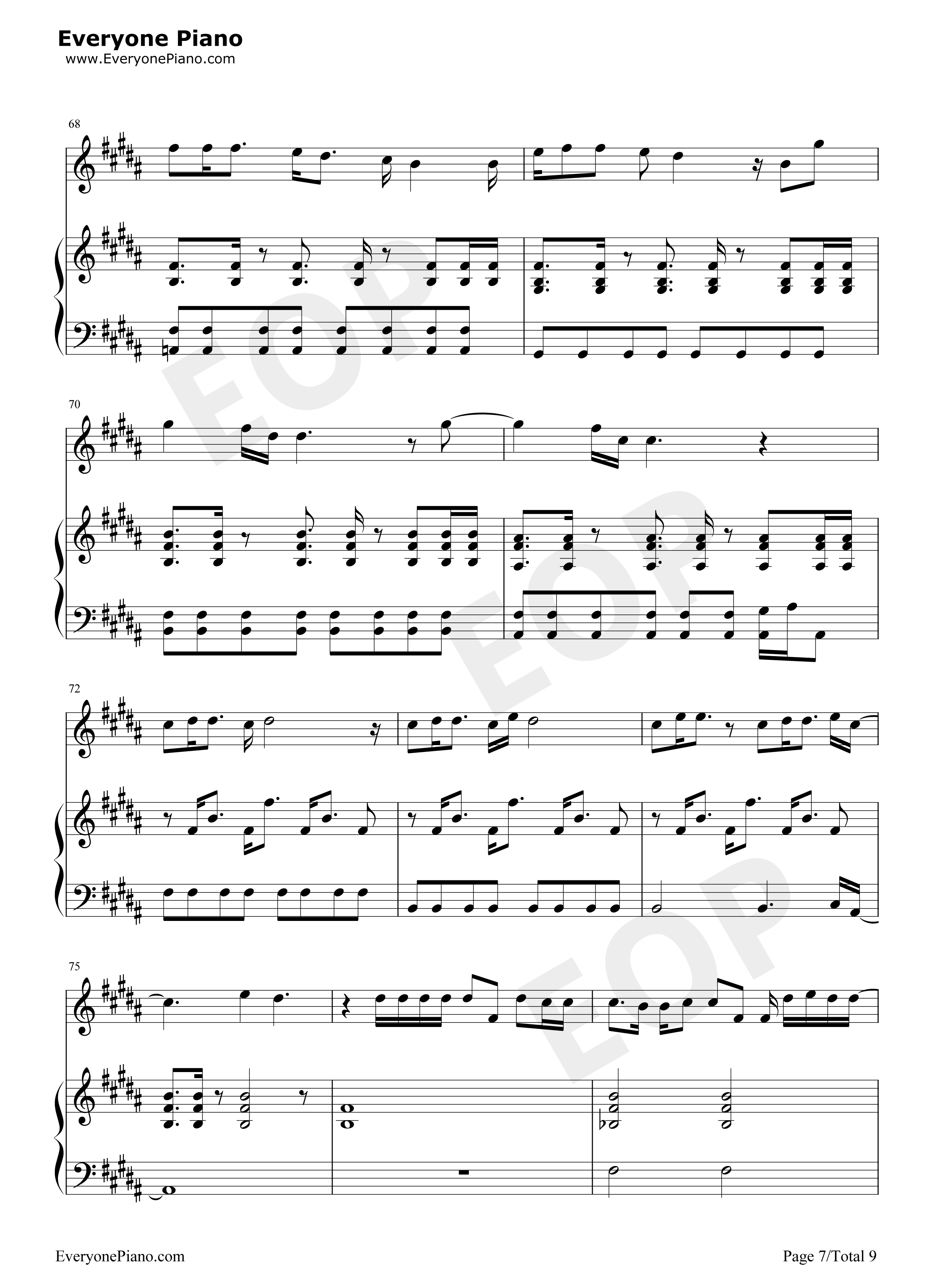 You Will Be Found钢琴谱-Benj Pasek7