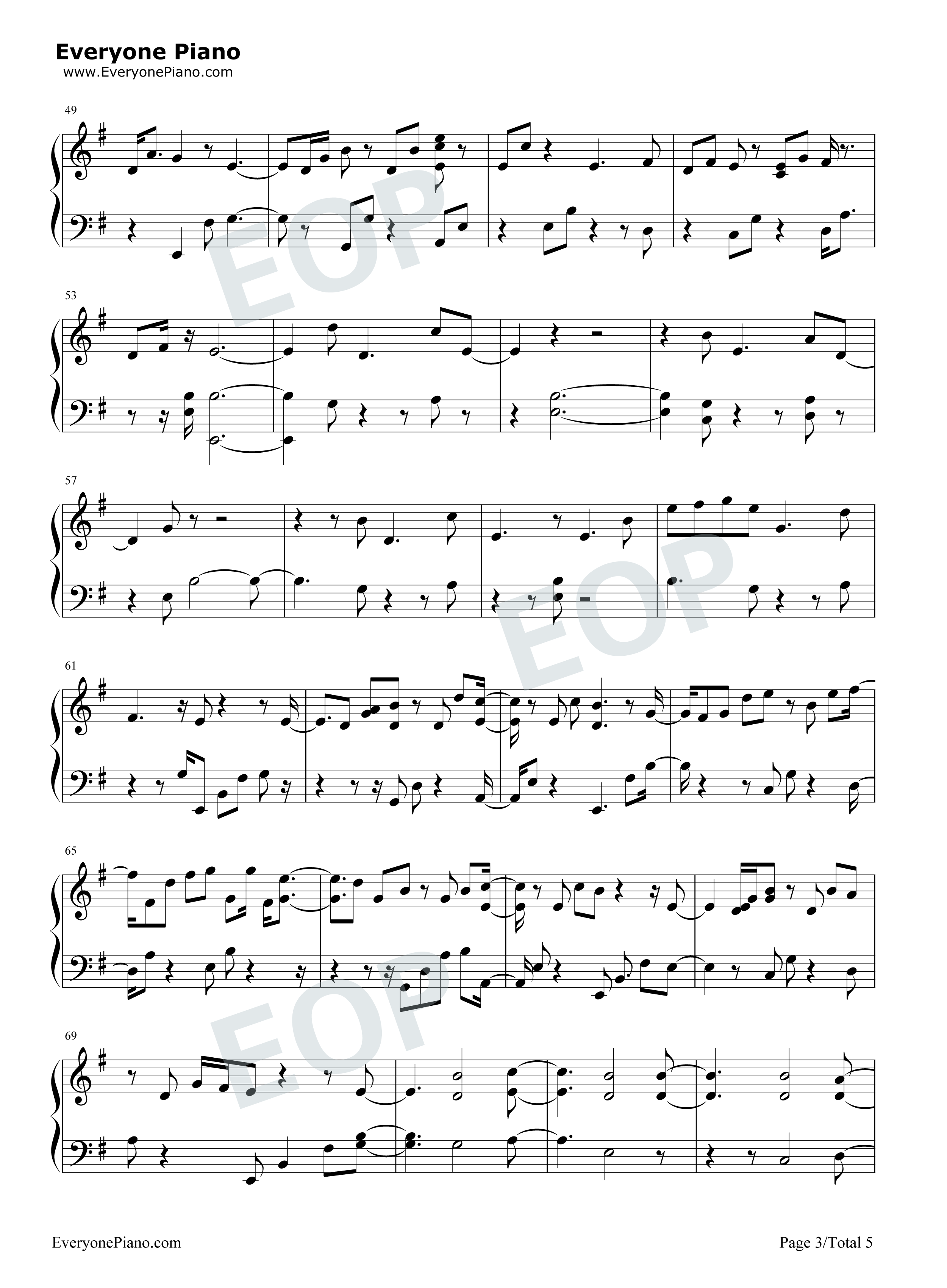 Don't Leave Me Alone钢琴谱-David Guetta Anne-Marie3