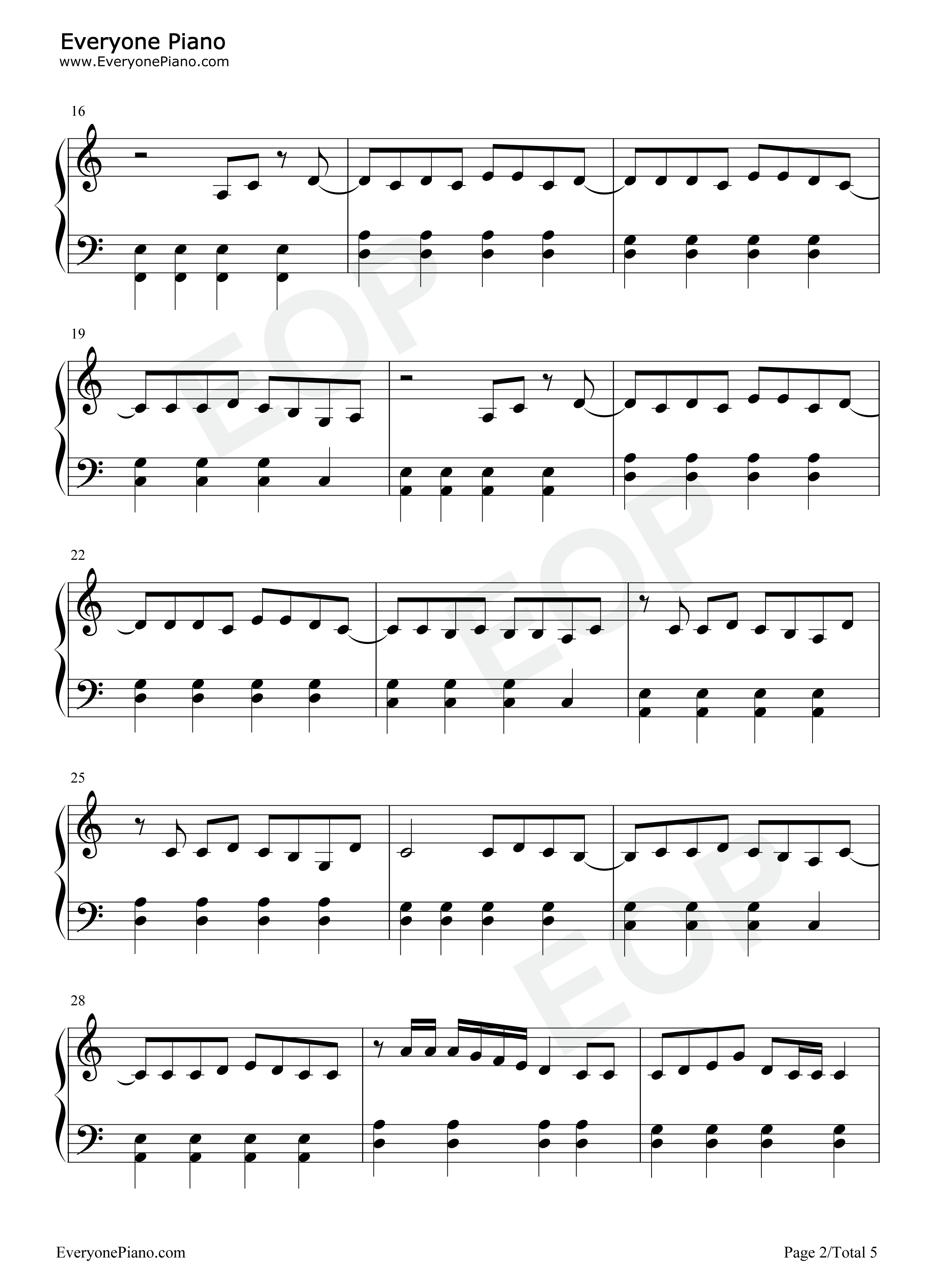 7 Summers钢琴谱-Morgan Wallen2