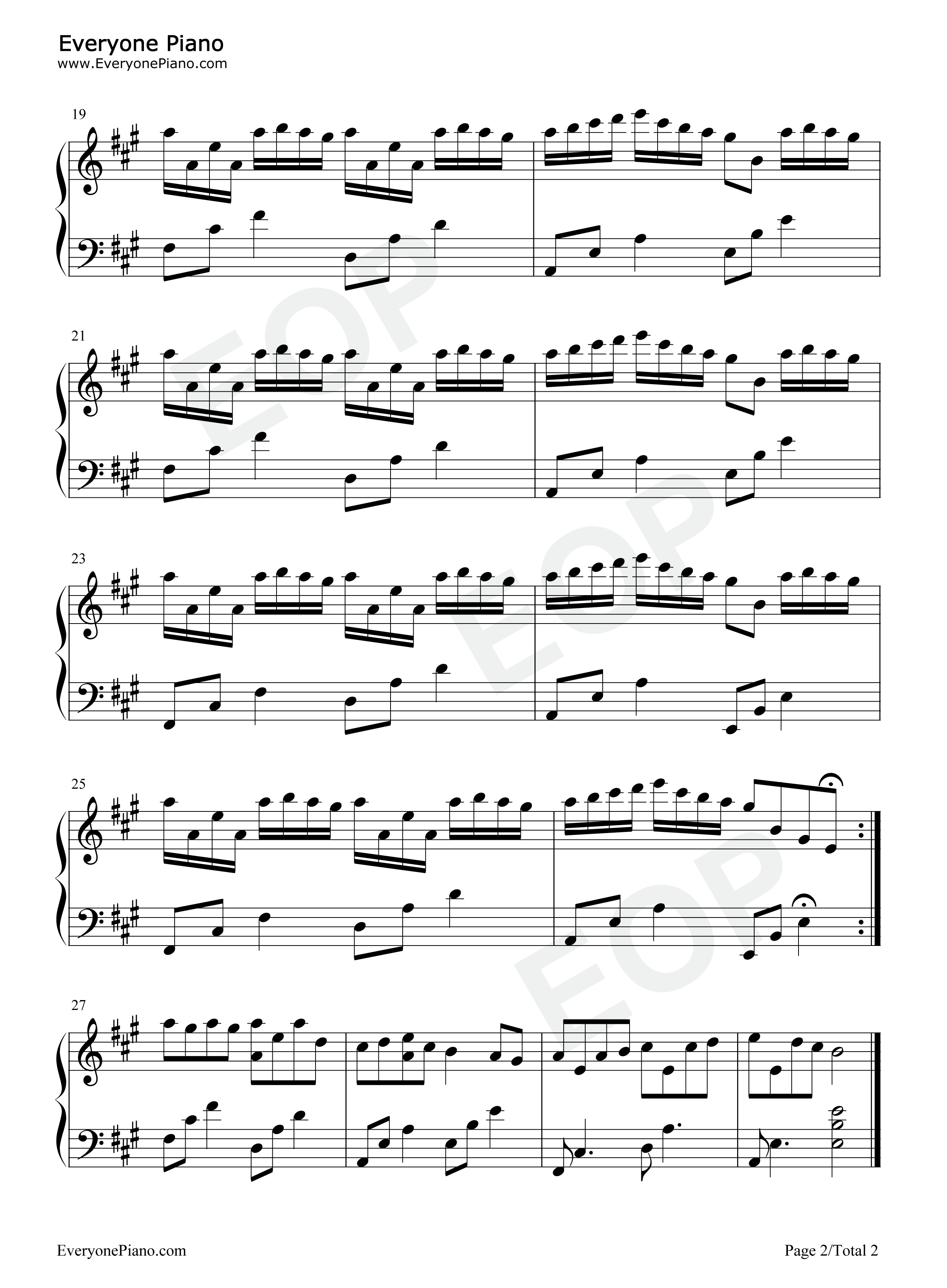 你的心河钢琴谱-李闰珉 Yiruma2