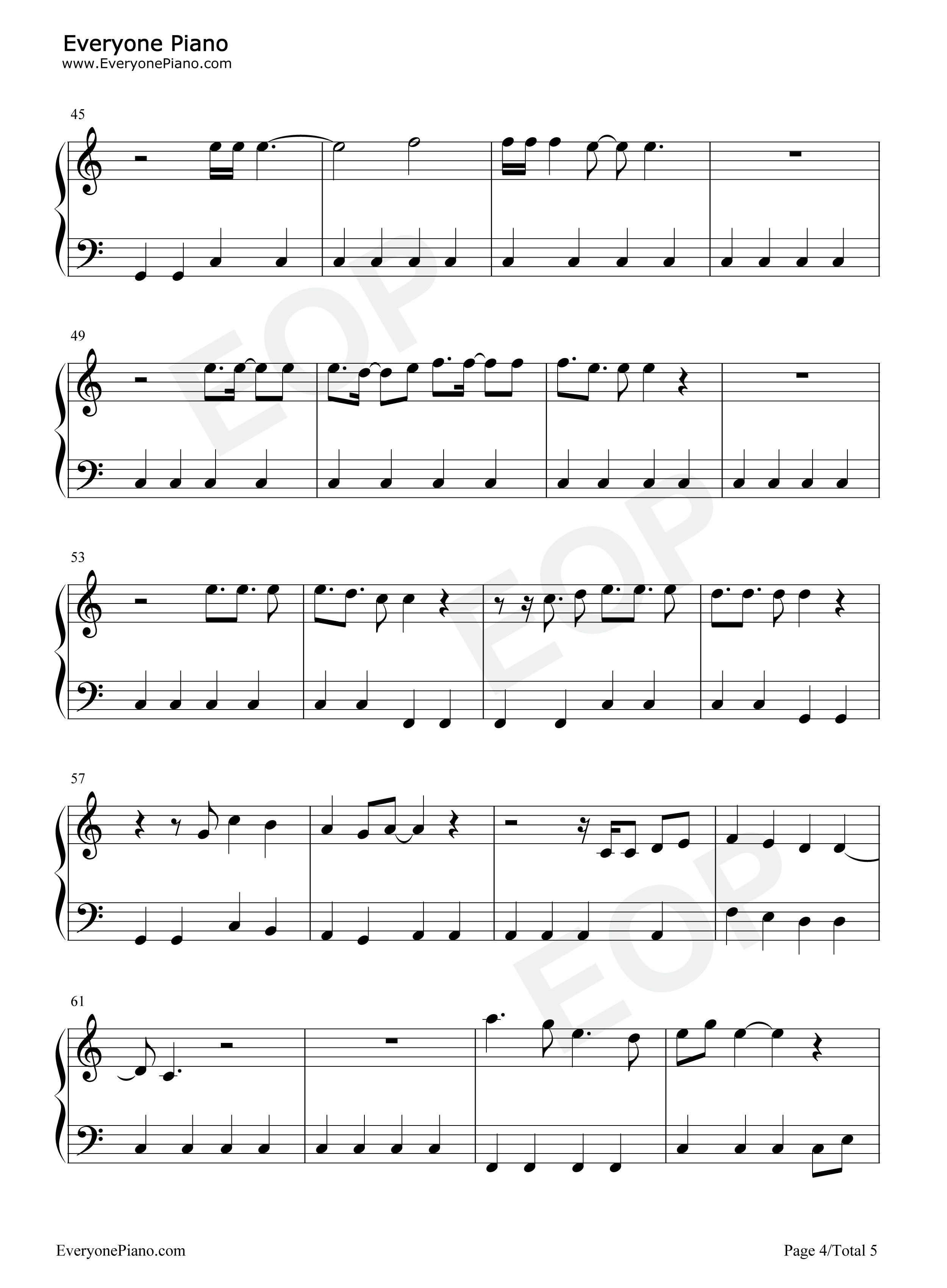 Home钢琴谱-Phillip Phillips4