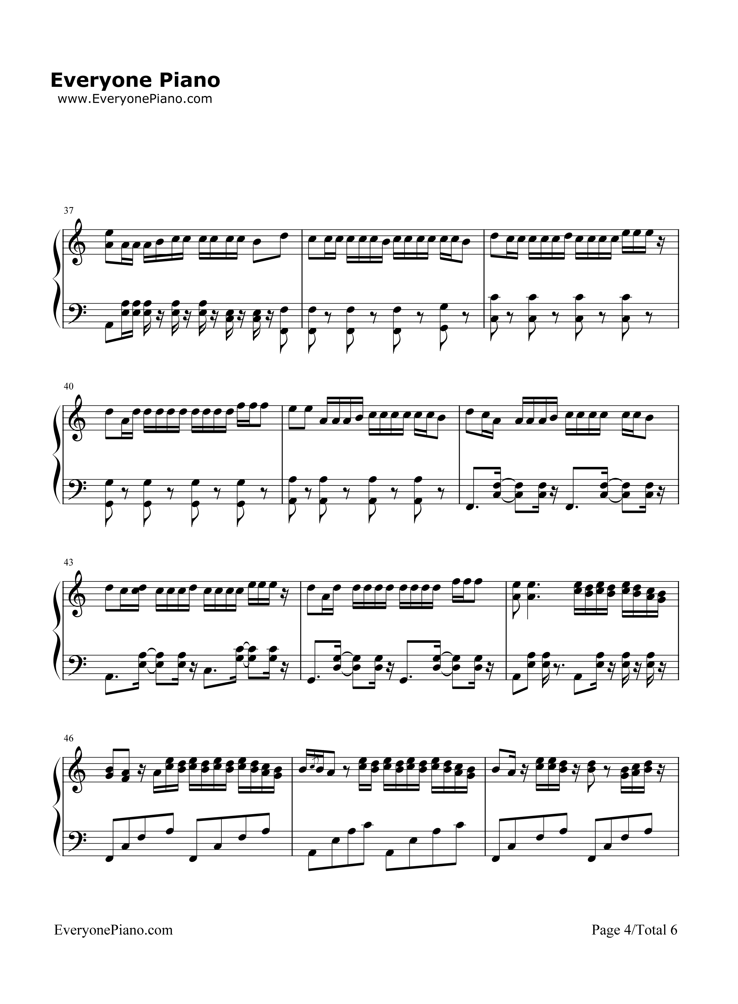 La Bicicleta钢琴谱-Carlos Vives ft. Shakira4