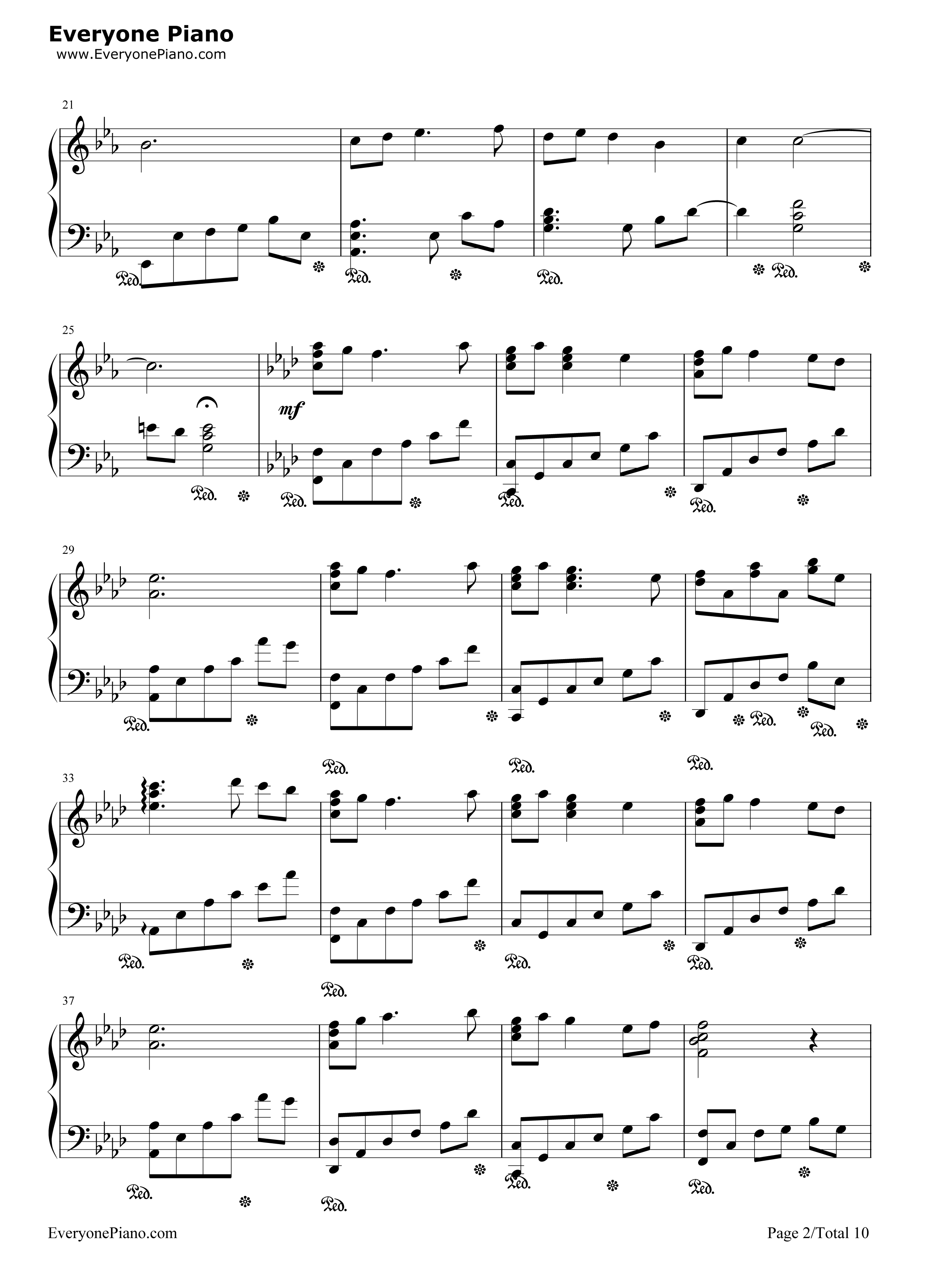 Everytime You Kissed Me钢琴谱-Emily Bindiger2