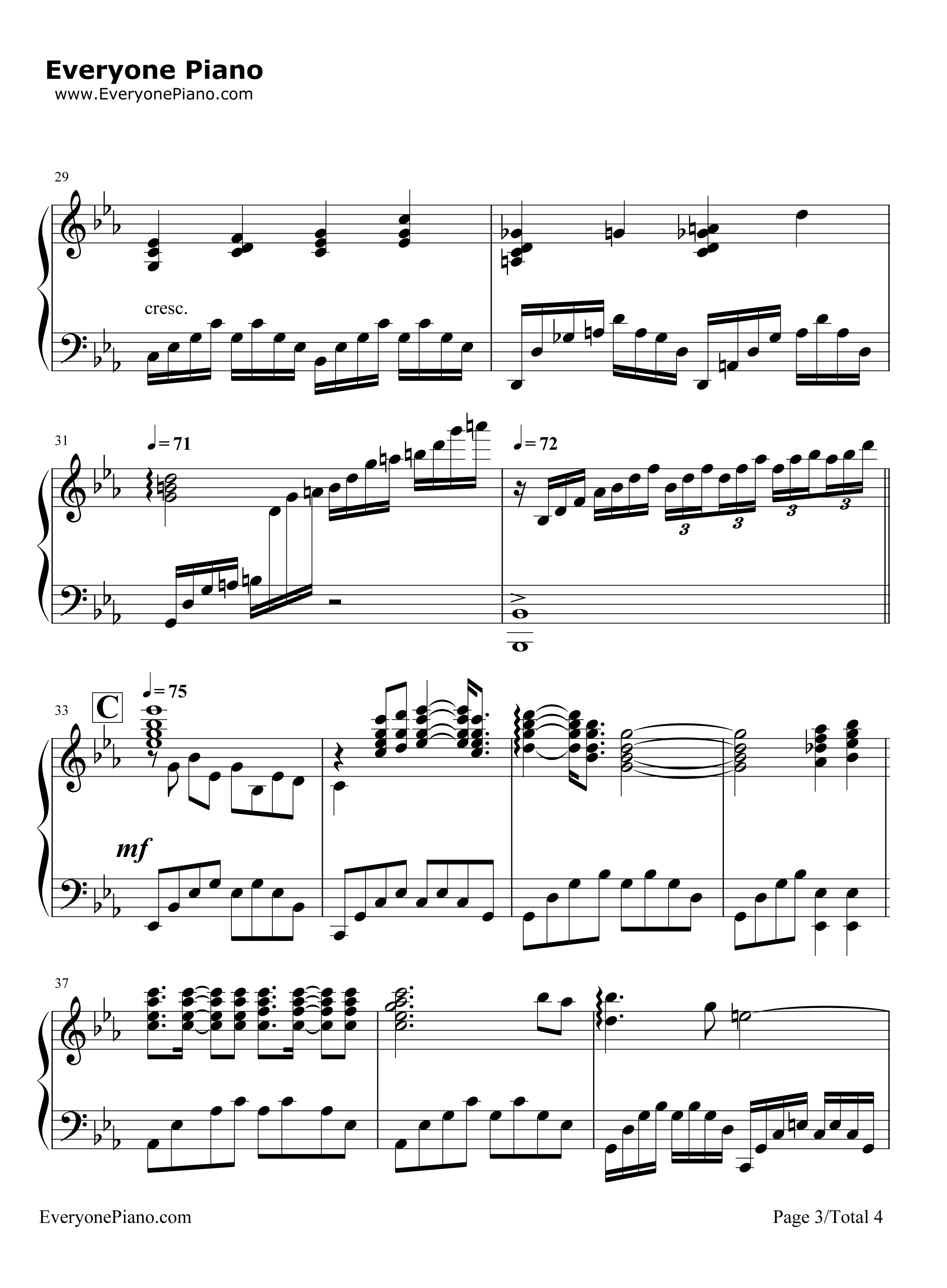 Love Is A Many Splendored Thing钢琴谱-理查德·克莱德曼3