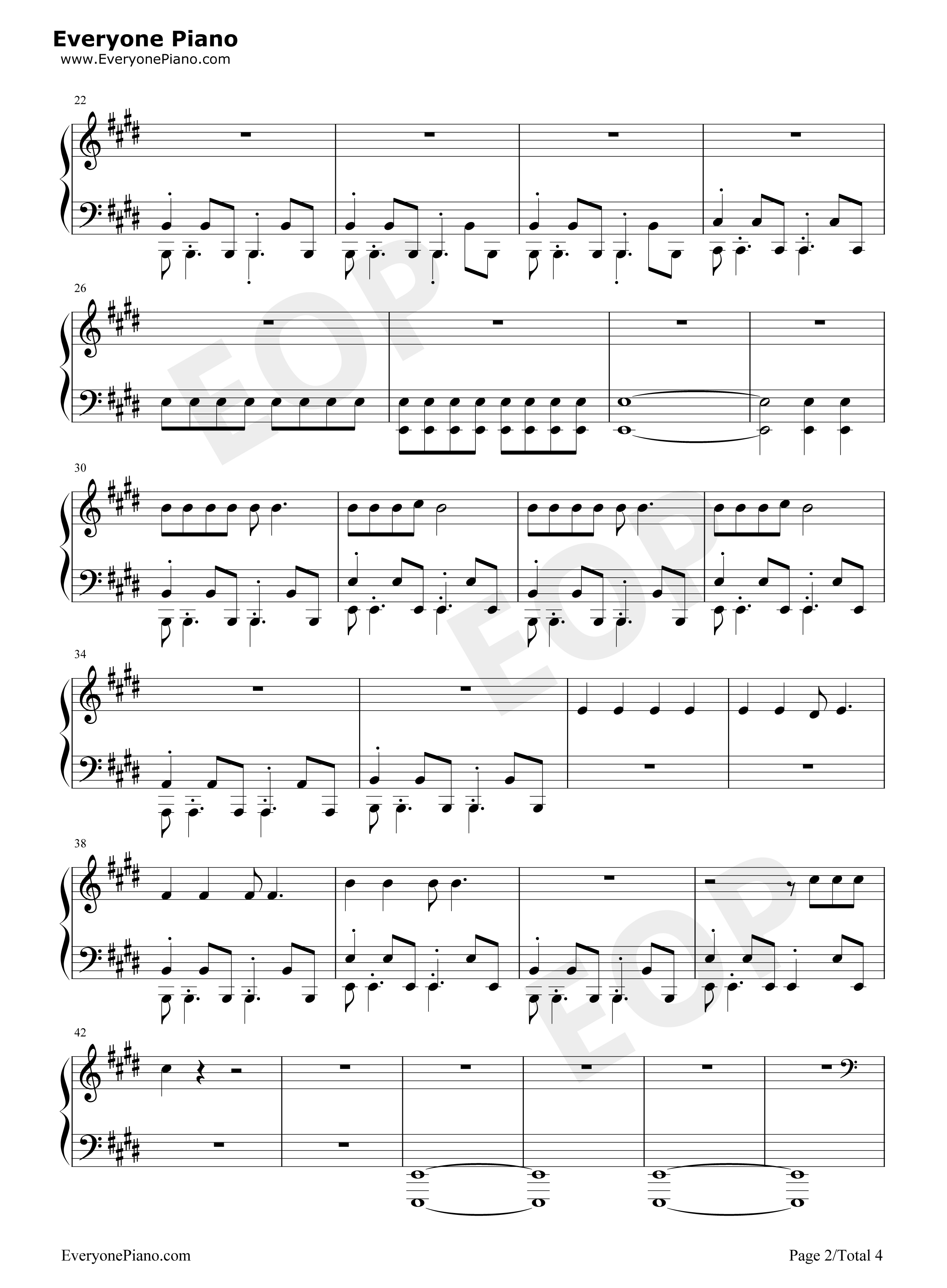 蜘蛛侠英雄远征官方预告片音乐钢琴谱-Michael Giacchino2