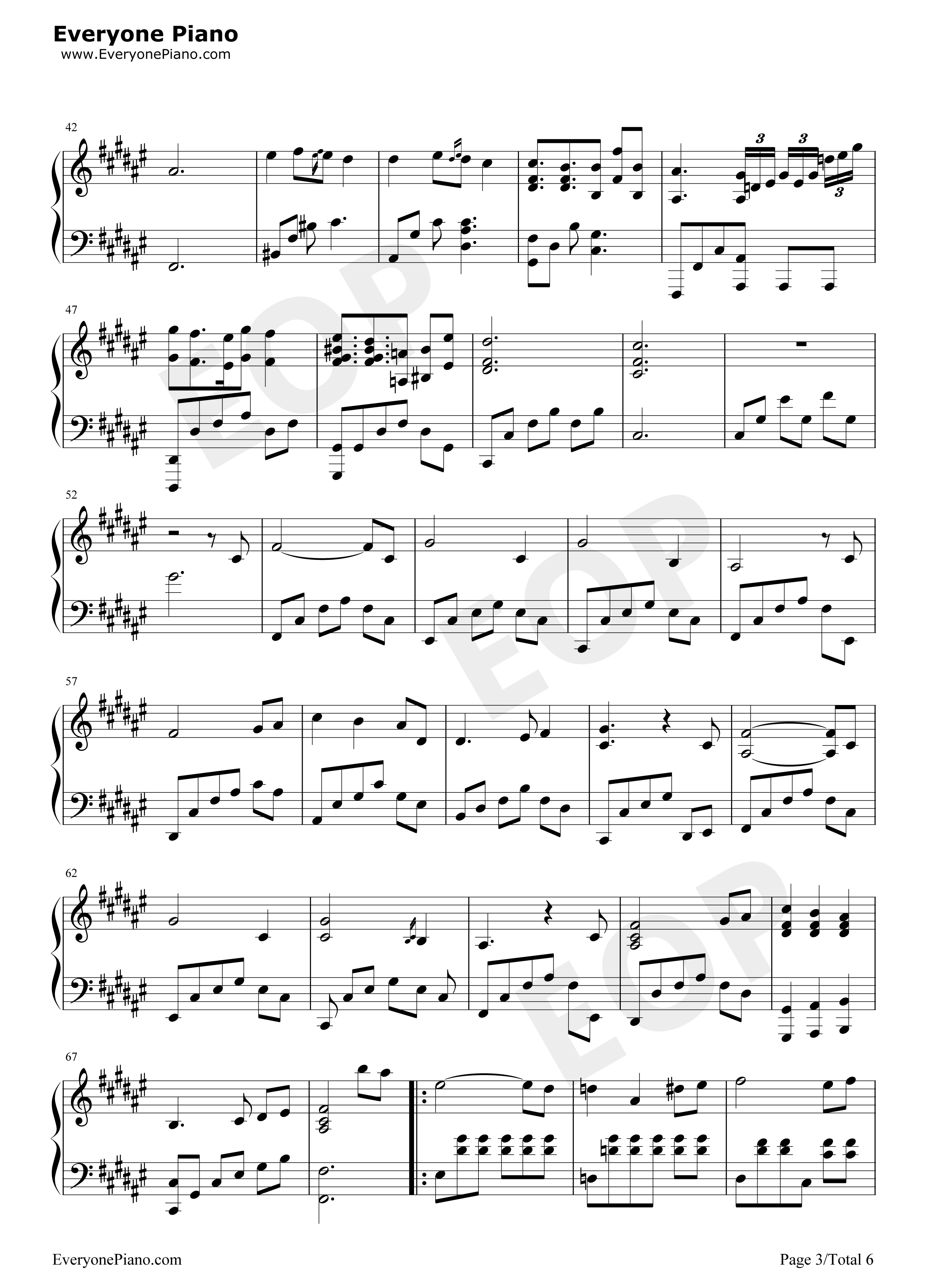 芬芳一生钢琴谱-毛不易 刘惜君3