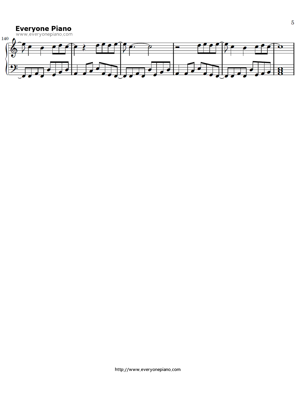 Lost Heaven钢琴谱-L'Arc-en-Ciel5