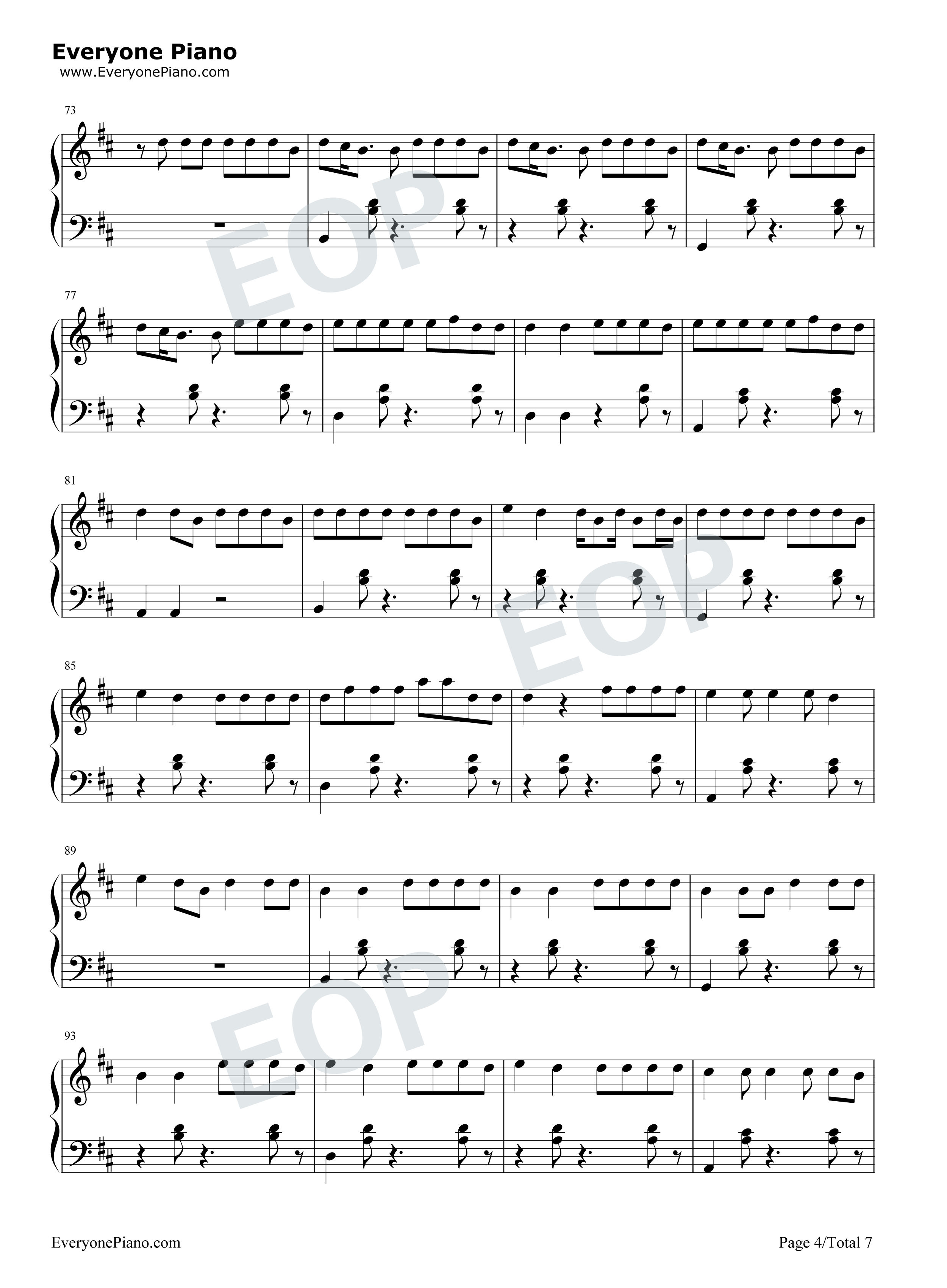 Despacito钢琴谱-Luis Fonsi Daddy Yankee4