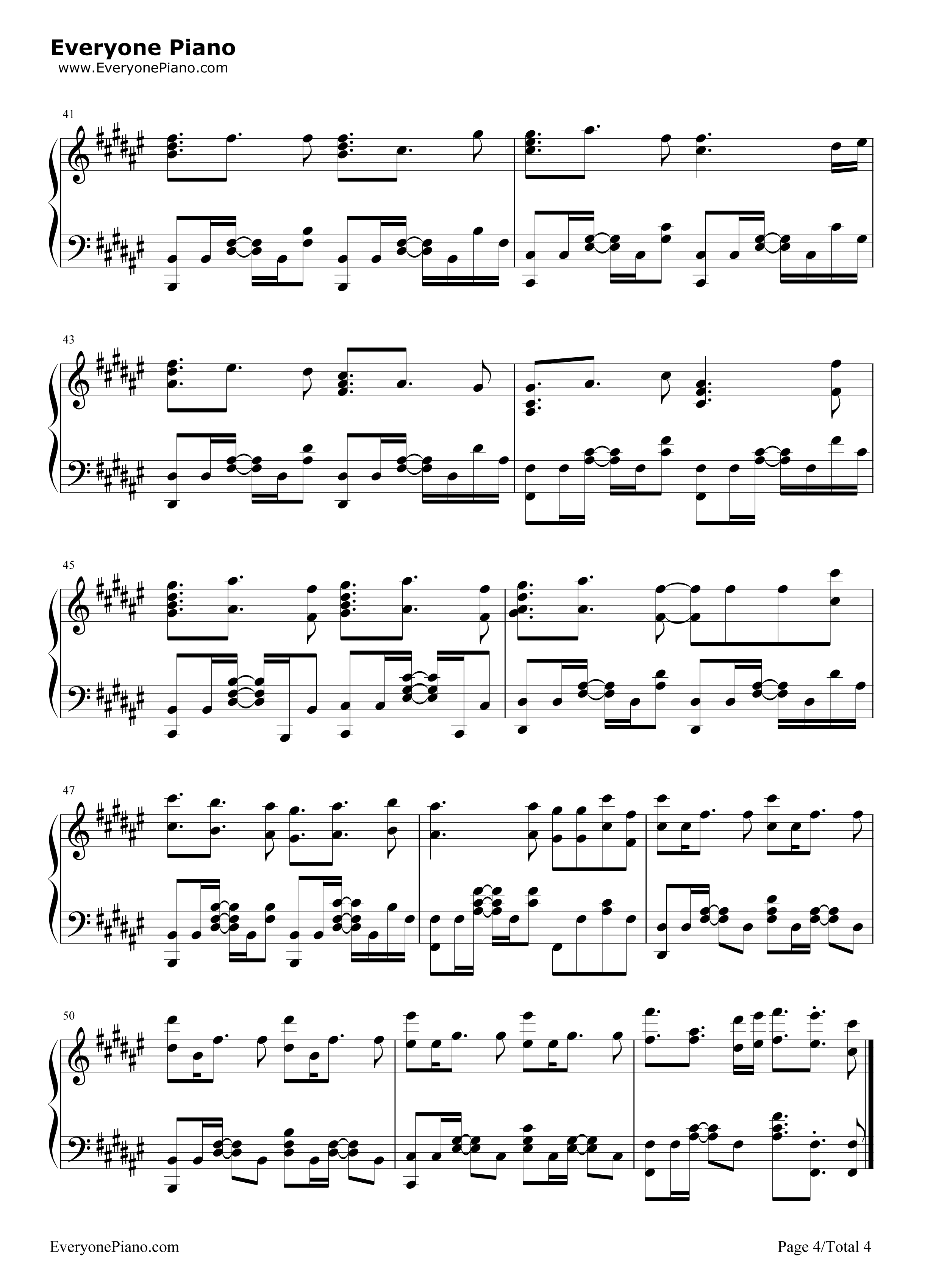 だから僕は僕を手放す钢琴谱-WEAVER4