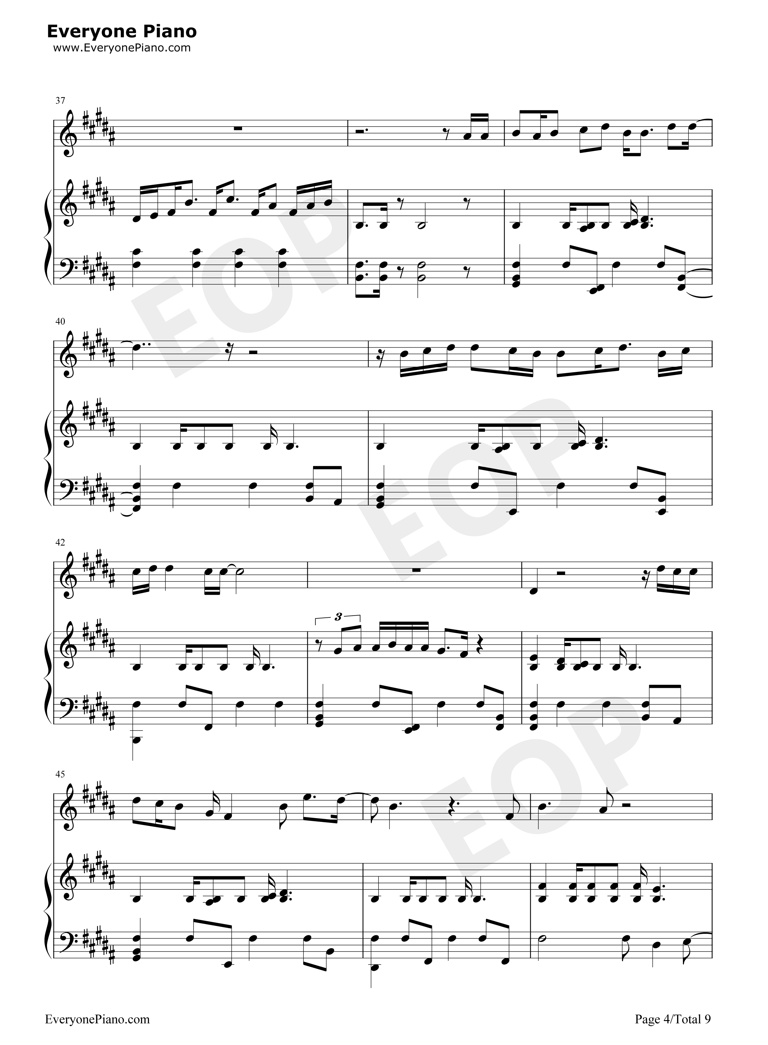 You Will Be Found钢琴谱-Benj Pasek4