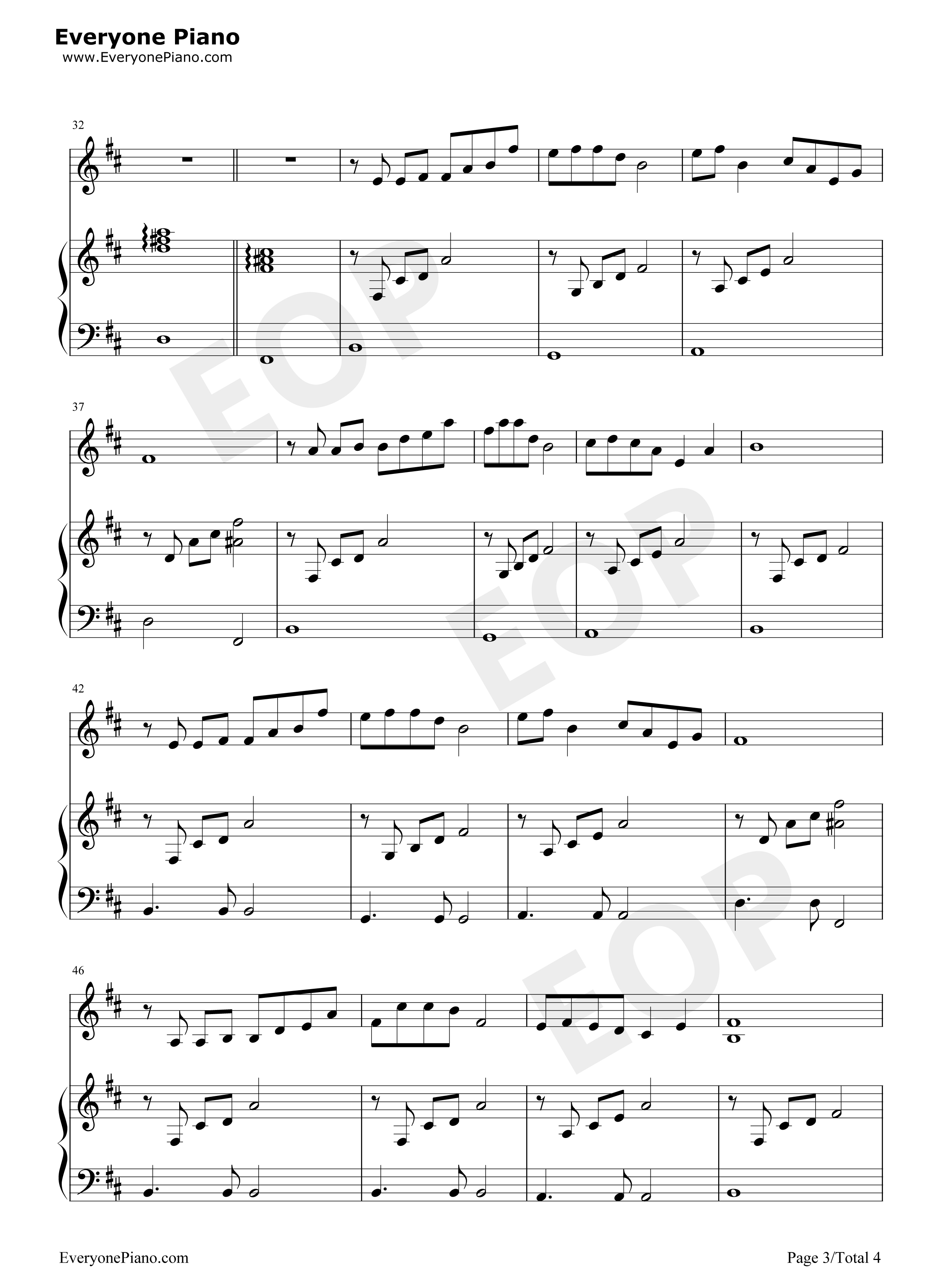 梅香如故钢琴谱-毛不易 周深3