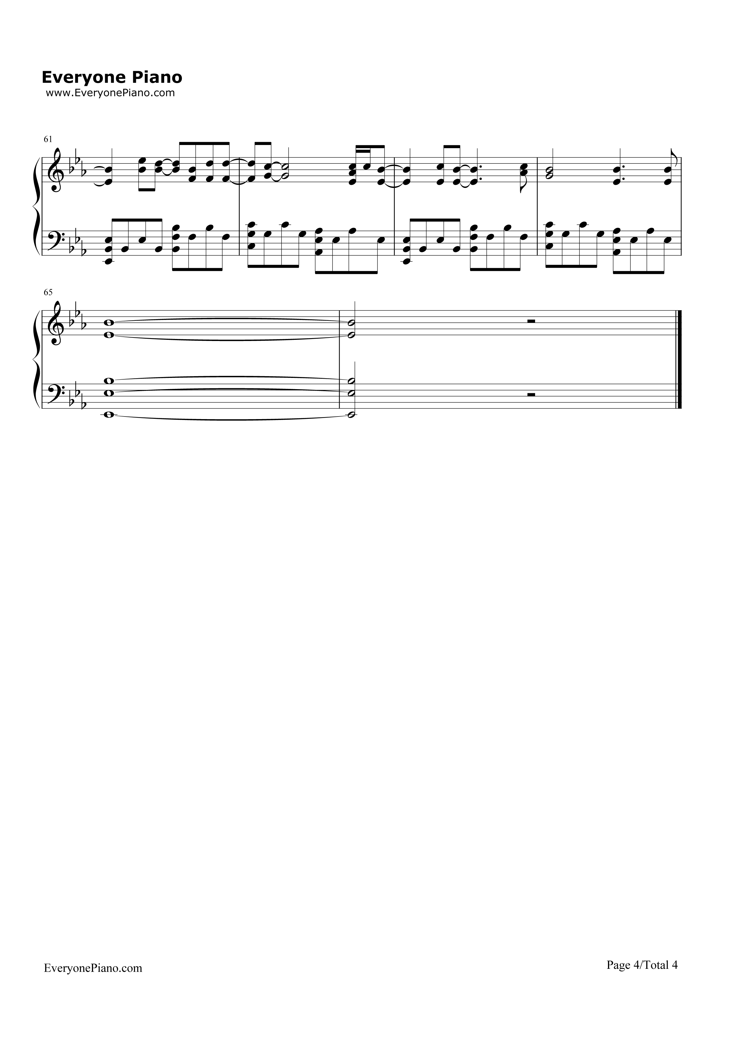 Today钢琴谱-The Smashing Pumpkins4