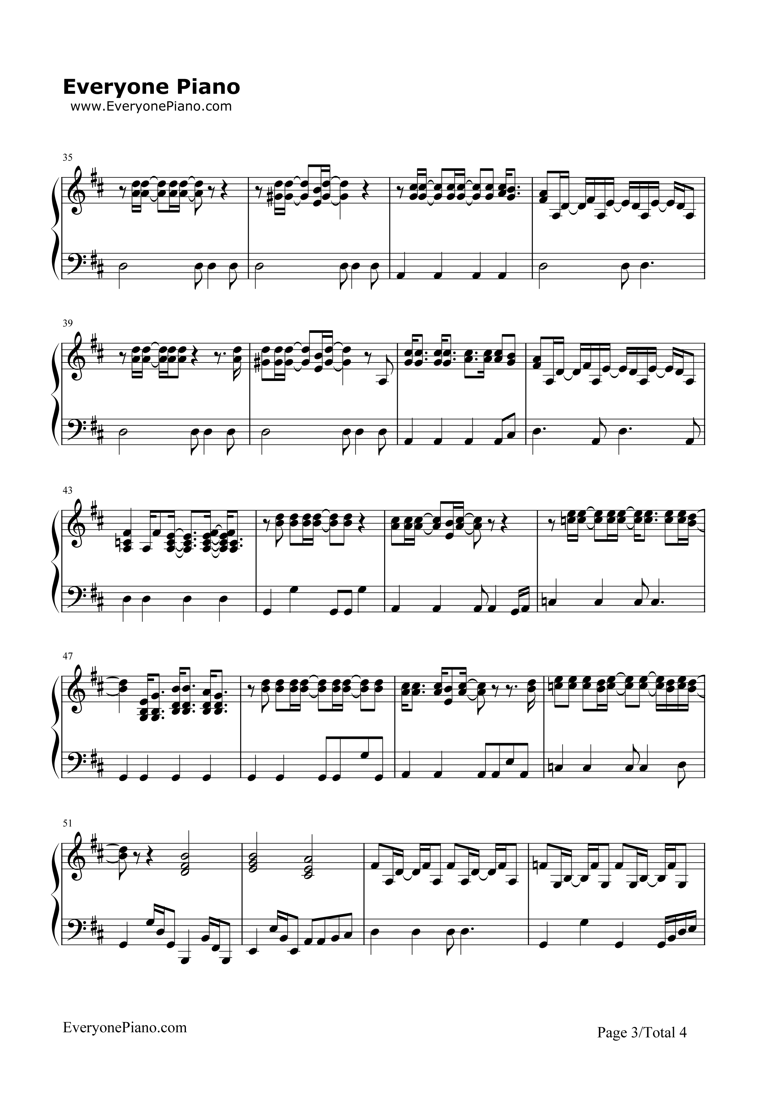 Brain Damage钢琴谱-Pink Floyd3