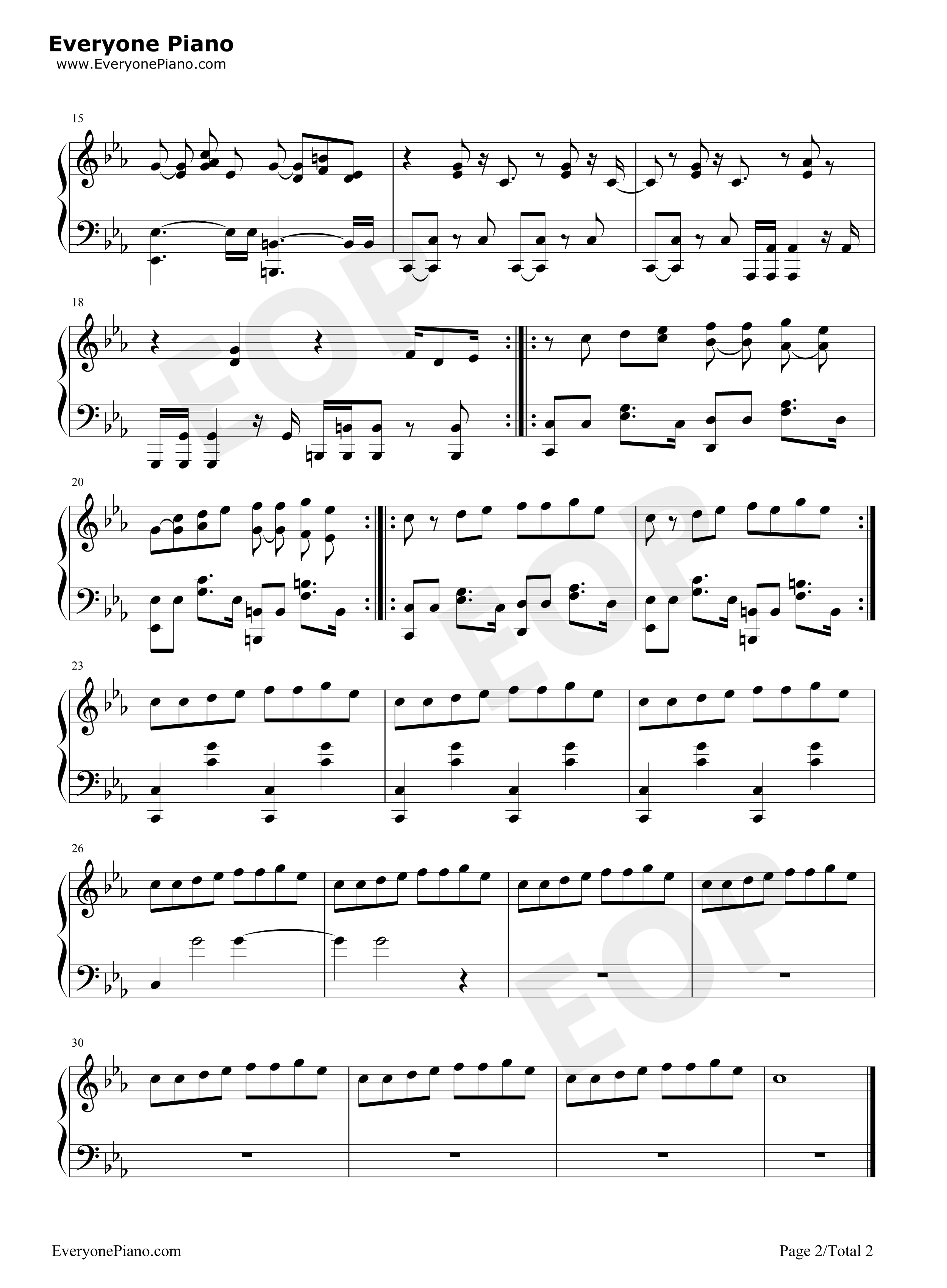 For the Damaged Coda钢琴谱-Blonde Redhead2