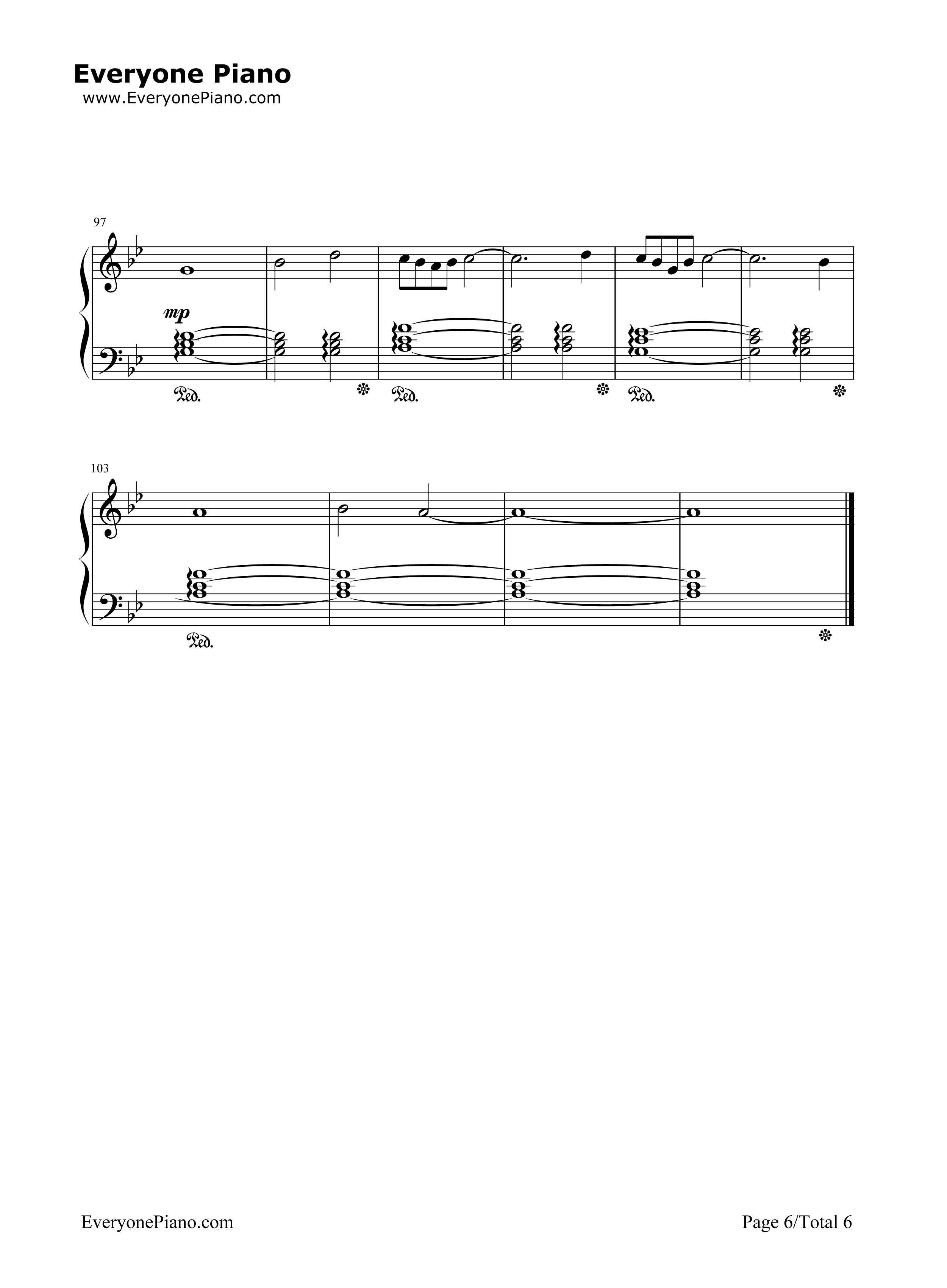 Cold Little Heart钢琴谱-Michael Kiwanuka6