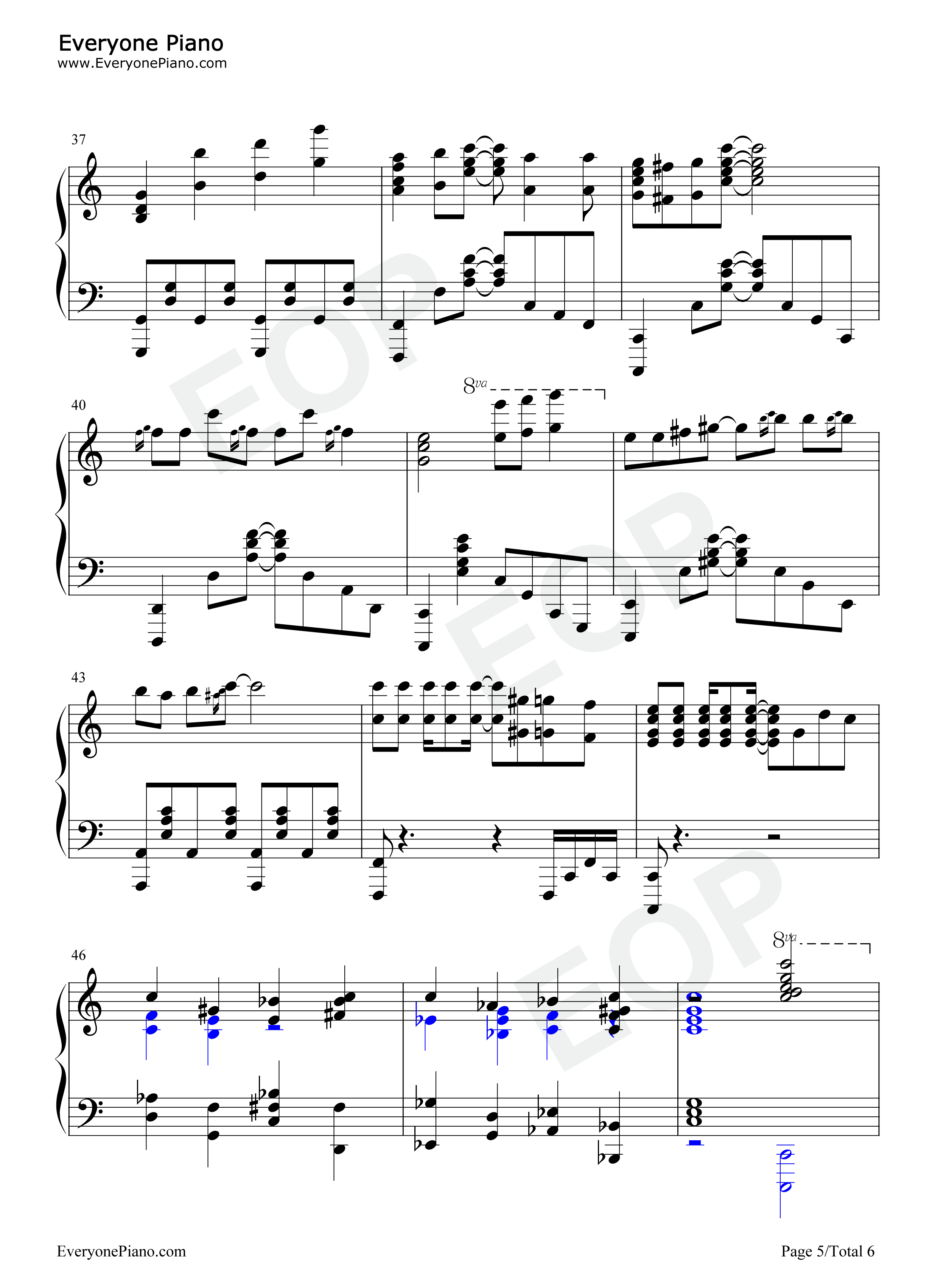 アンダンテに恋をして钢琴谱-Angela5