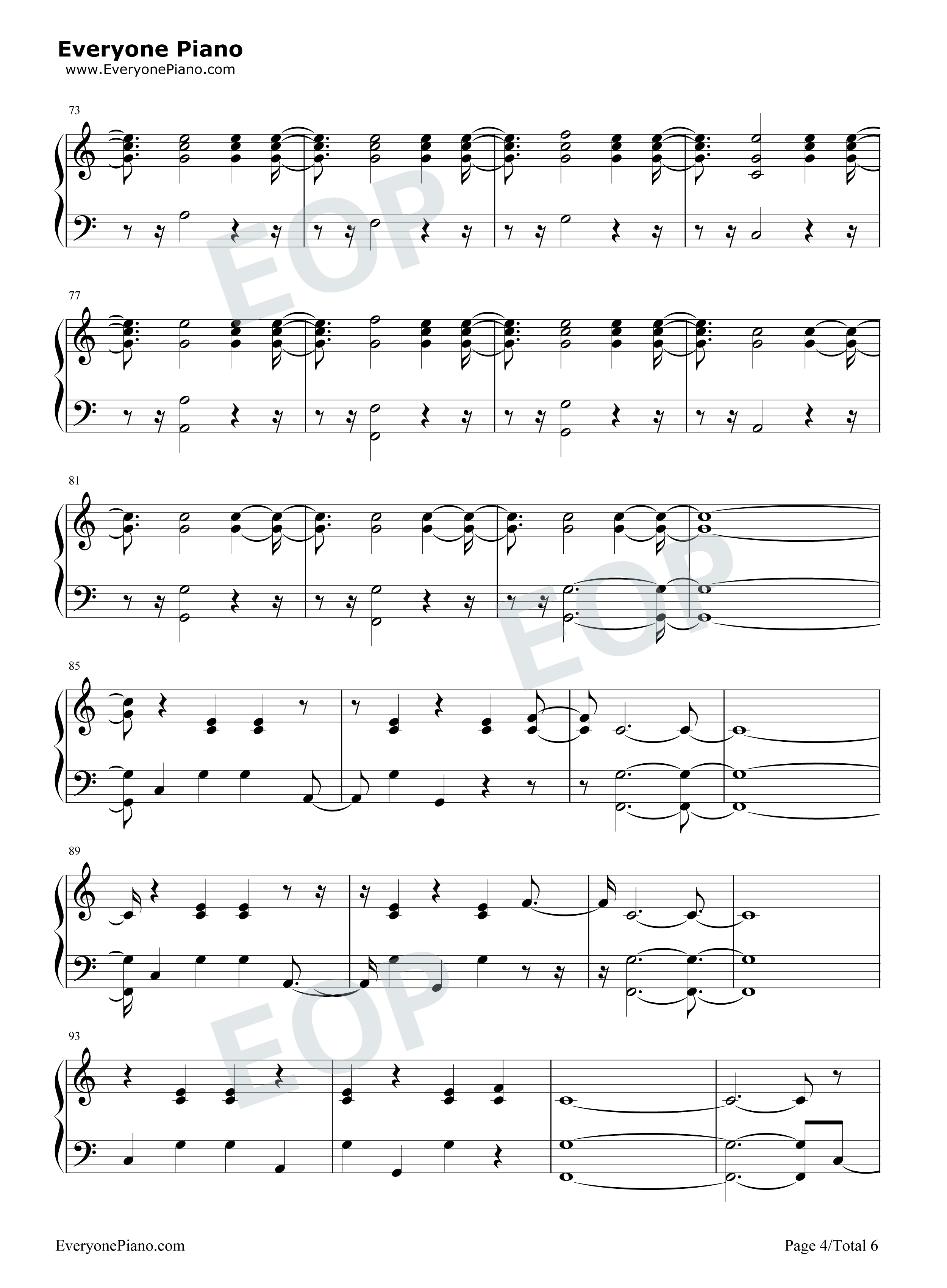 New Year's Day钢琴谱-Taylor Swift4