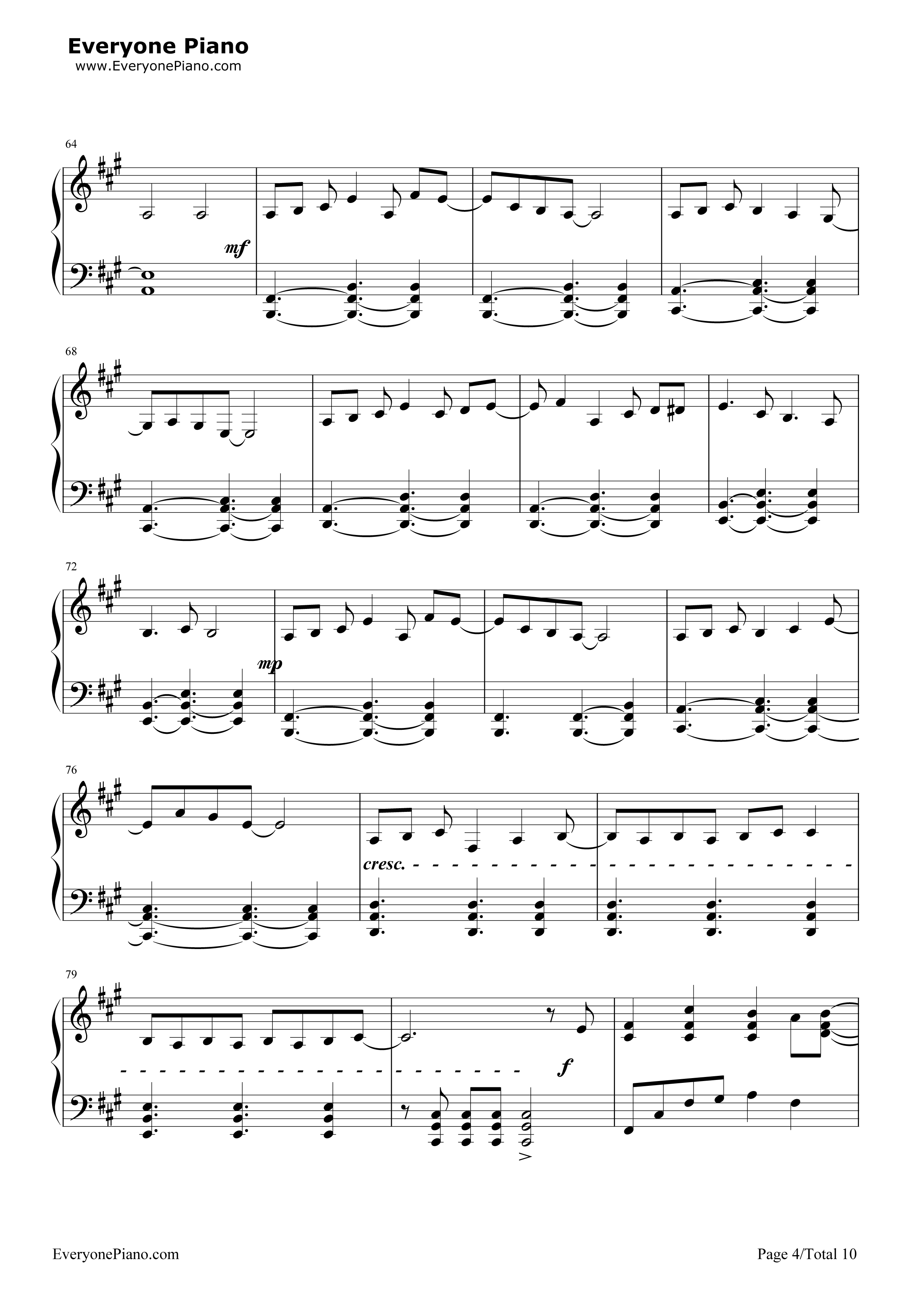 サマータイムレコード钢琴谱-IA4