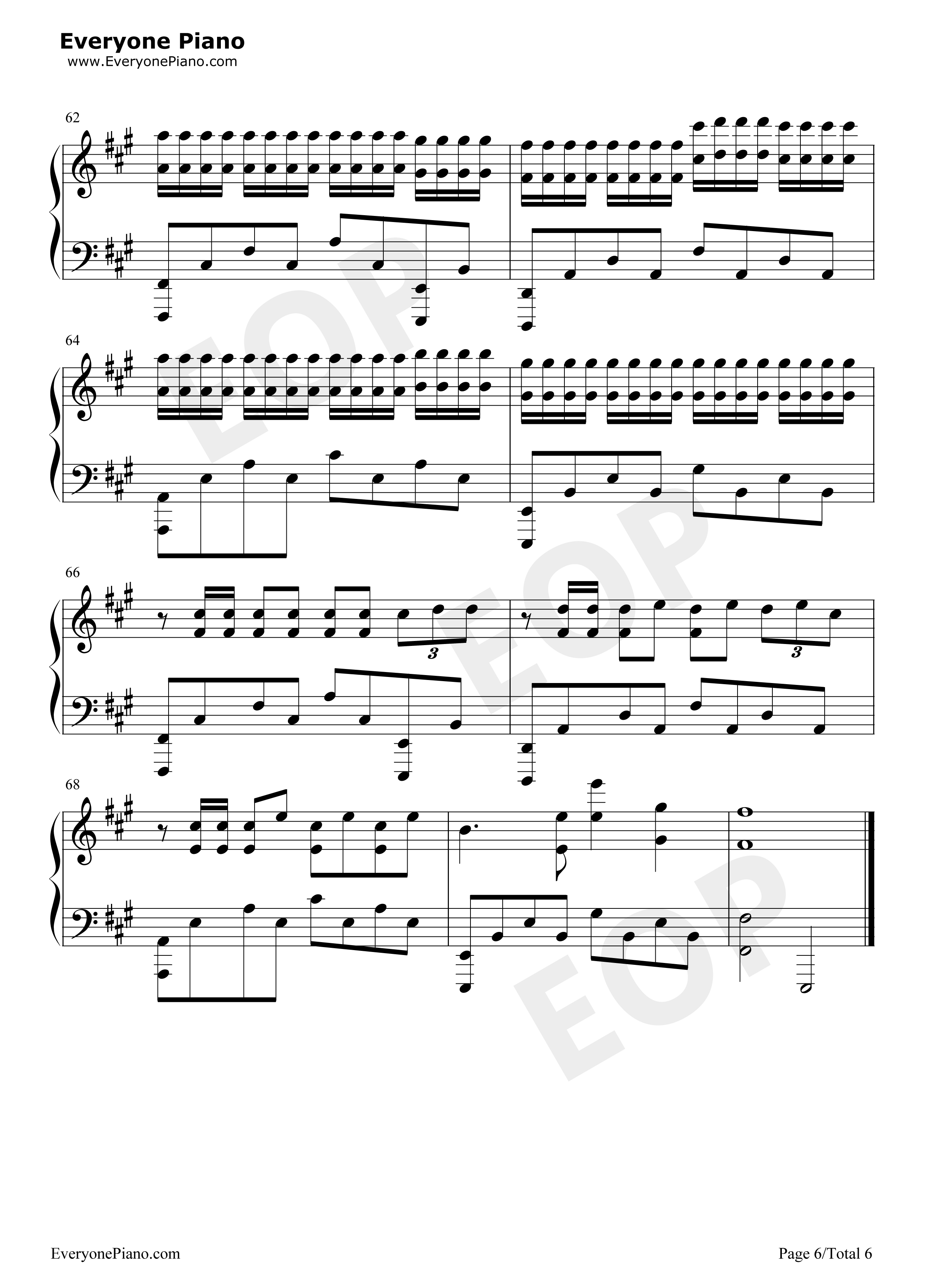 Play钢琴谱-K-391 Alan Walker Tungevaag Mangoo6