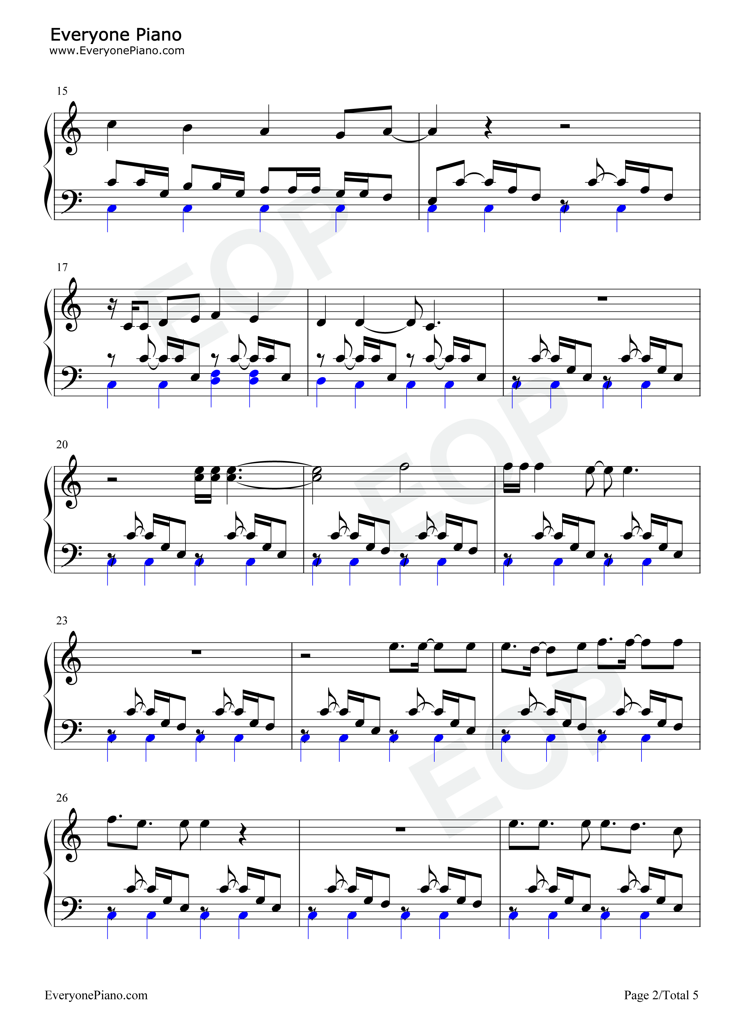 Home钢琴谱-Phillip Phillips2