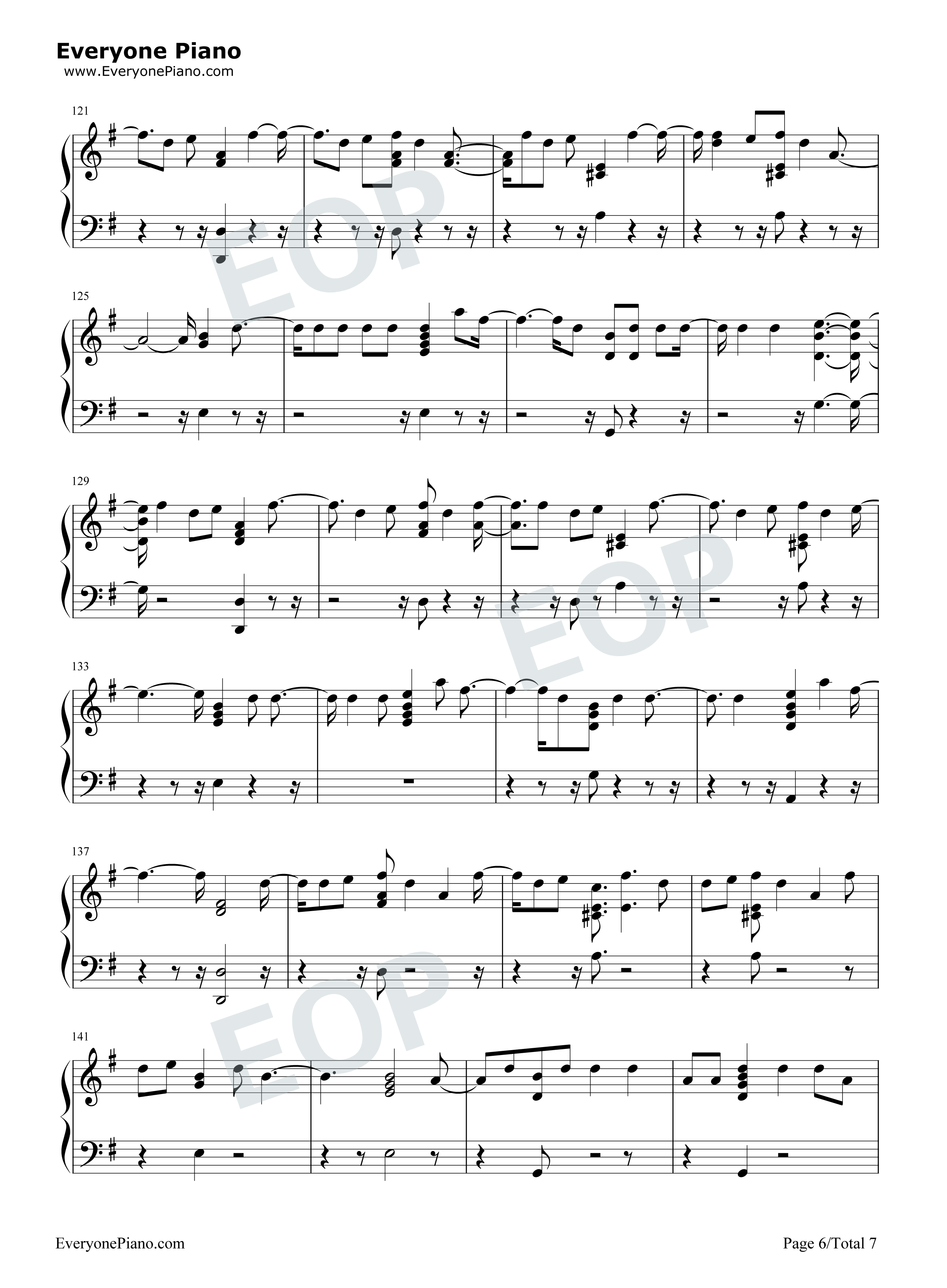 Getaway Car钢琴谱-Taylor Swift6