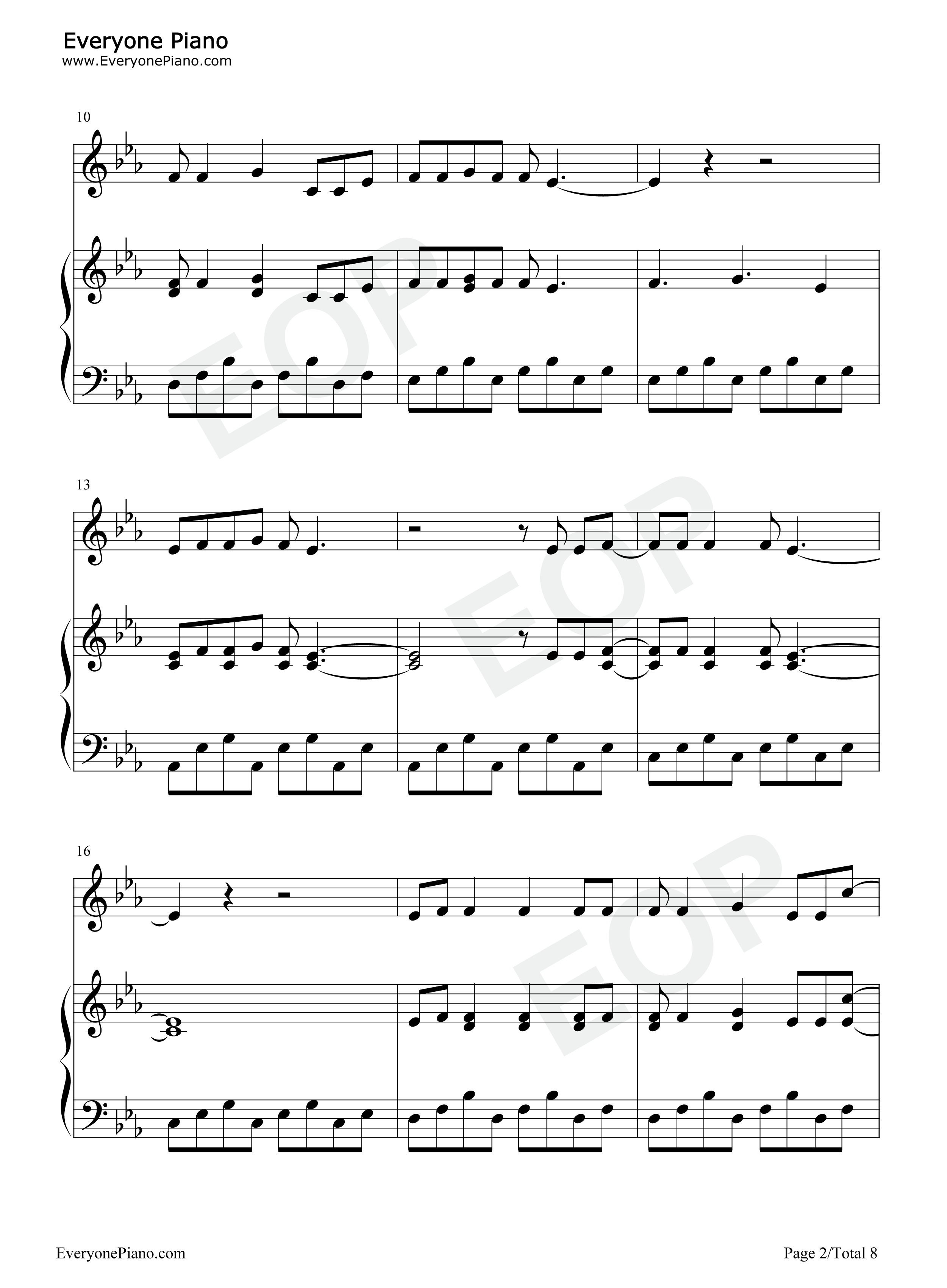 In the Mirror钢琴谱-Demi Lovato2