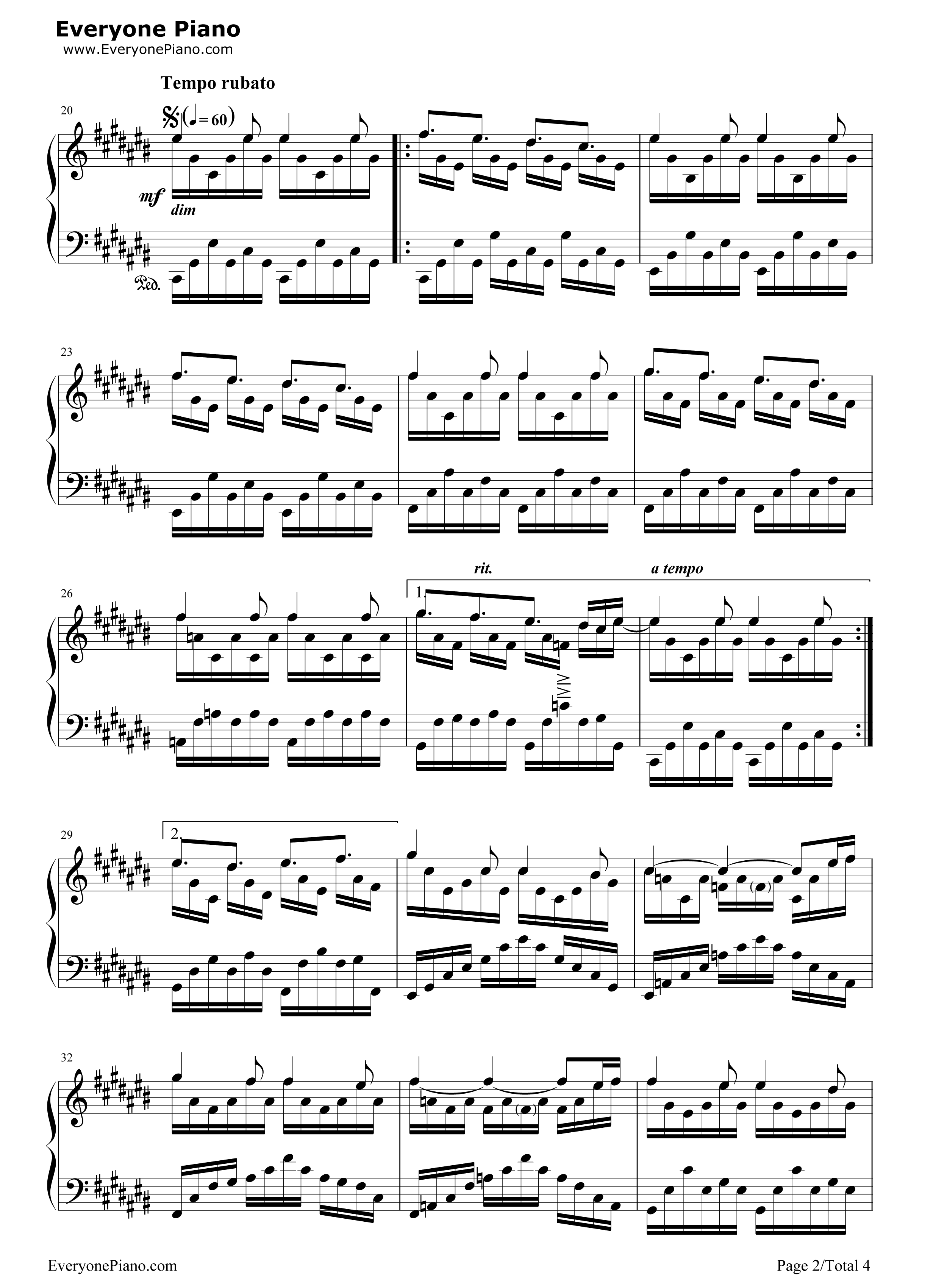 Allegro Cantabile钢琴谱-SUEMITSU & THE SUEMITH2