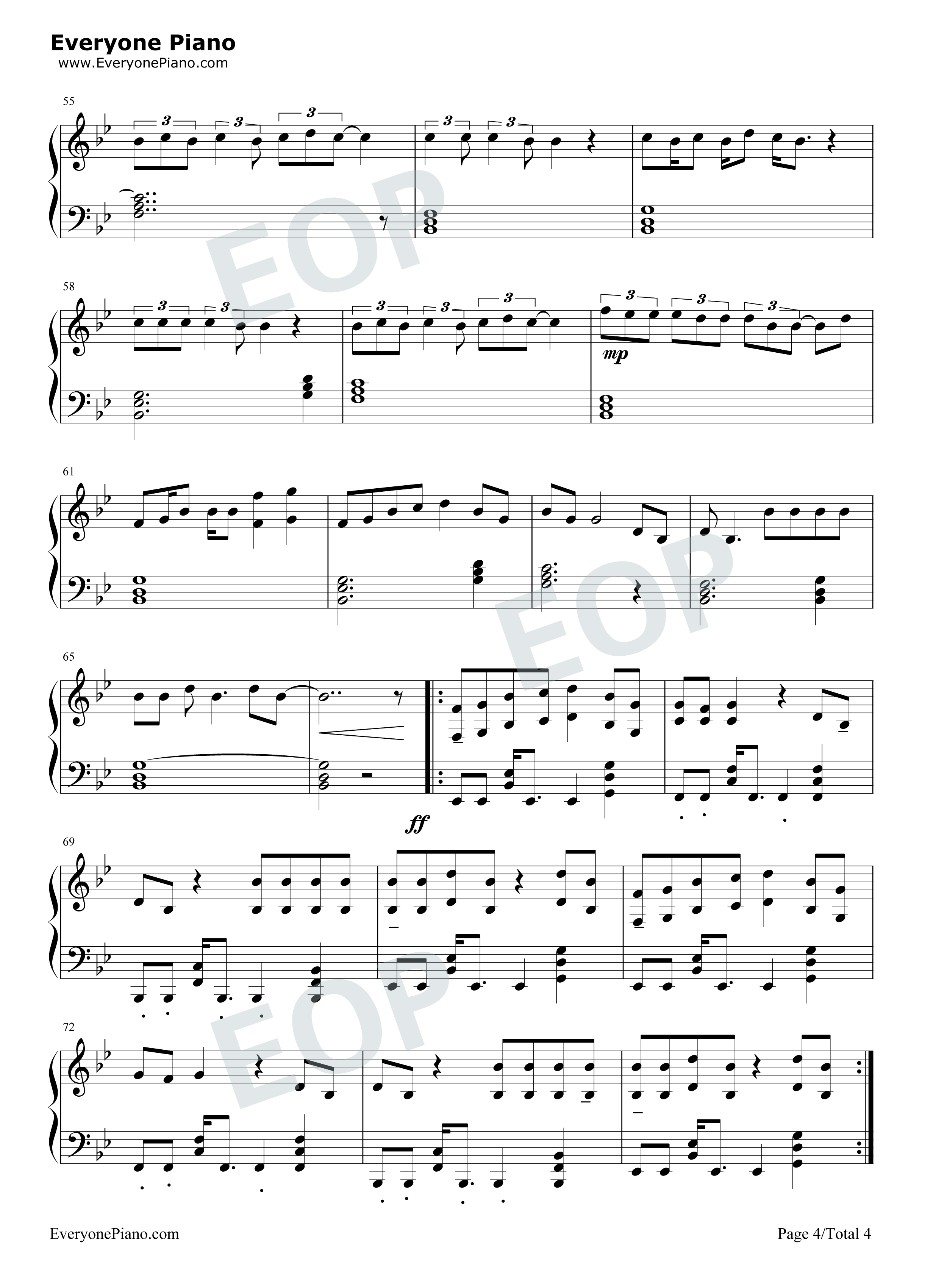 What Lovers Do钢琴谱-Maroon 5 SZA4