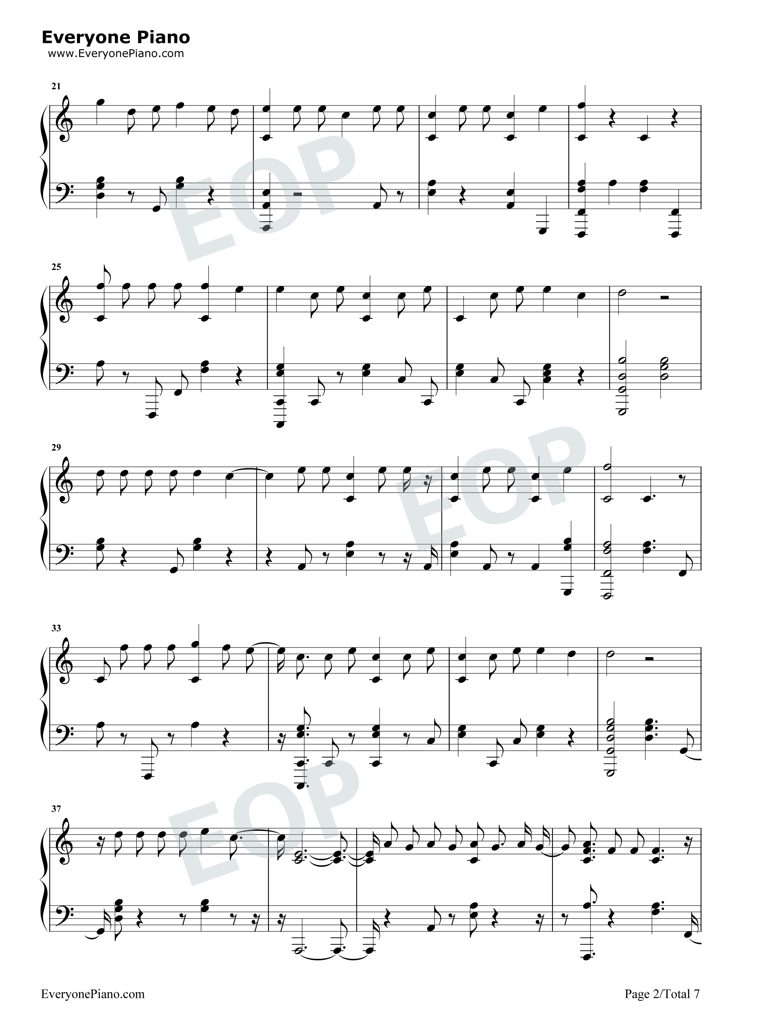 Échame La Culpa钢琴谱-Luis Fonsi Demi Lovato2