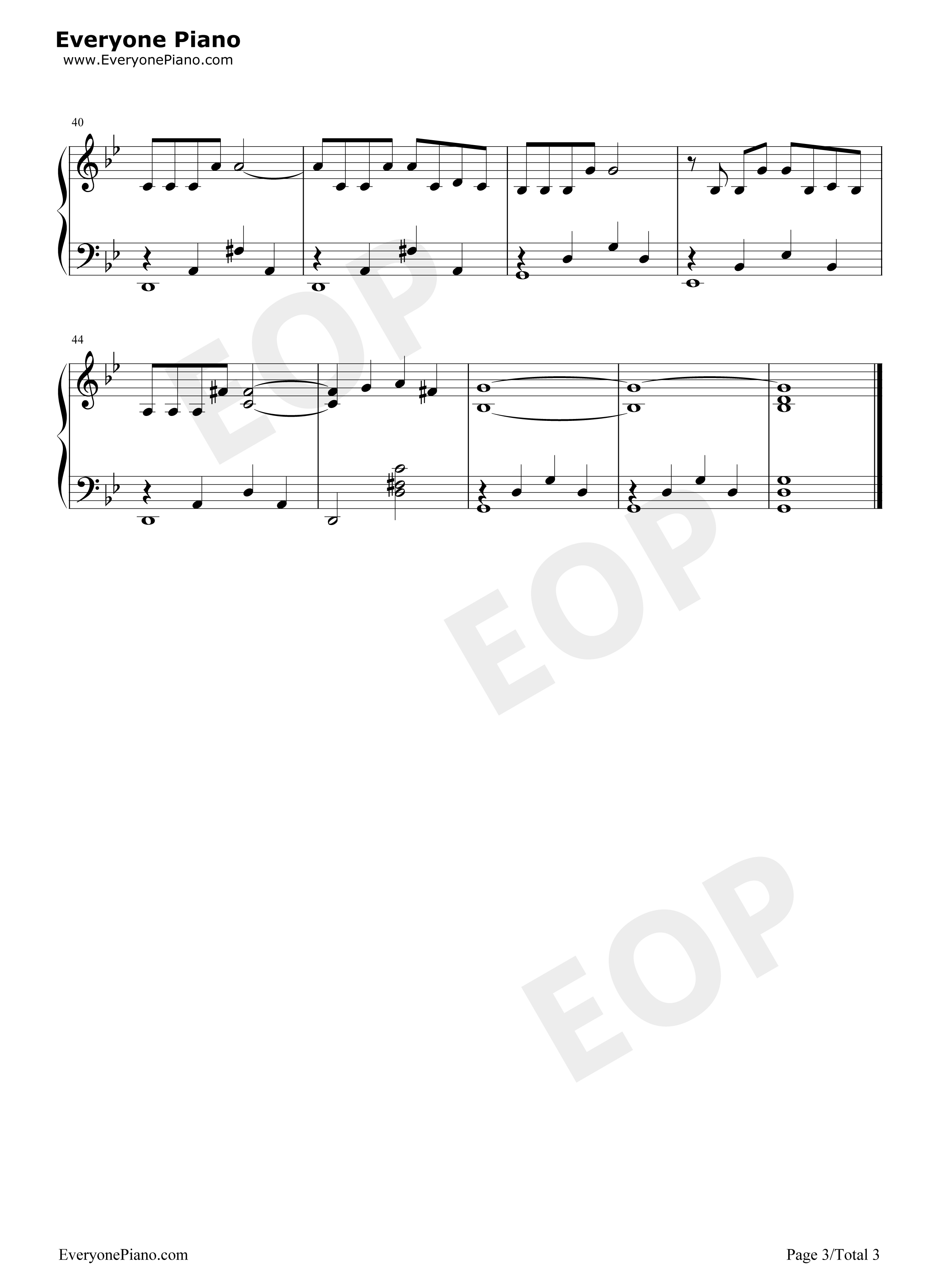 Where Do I Begin钢琴谱-Andy Williams3