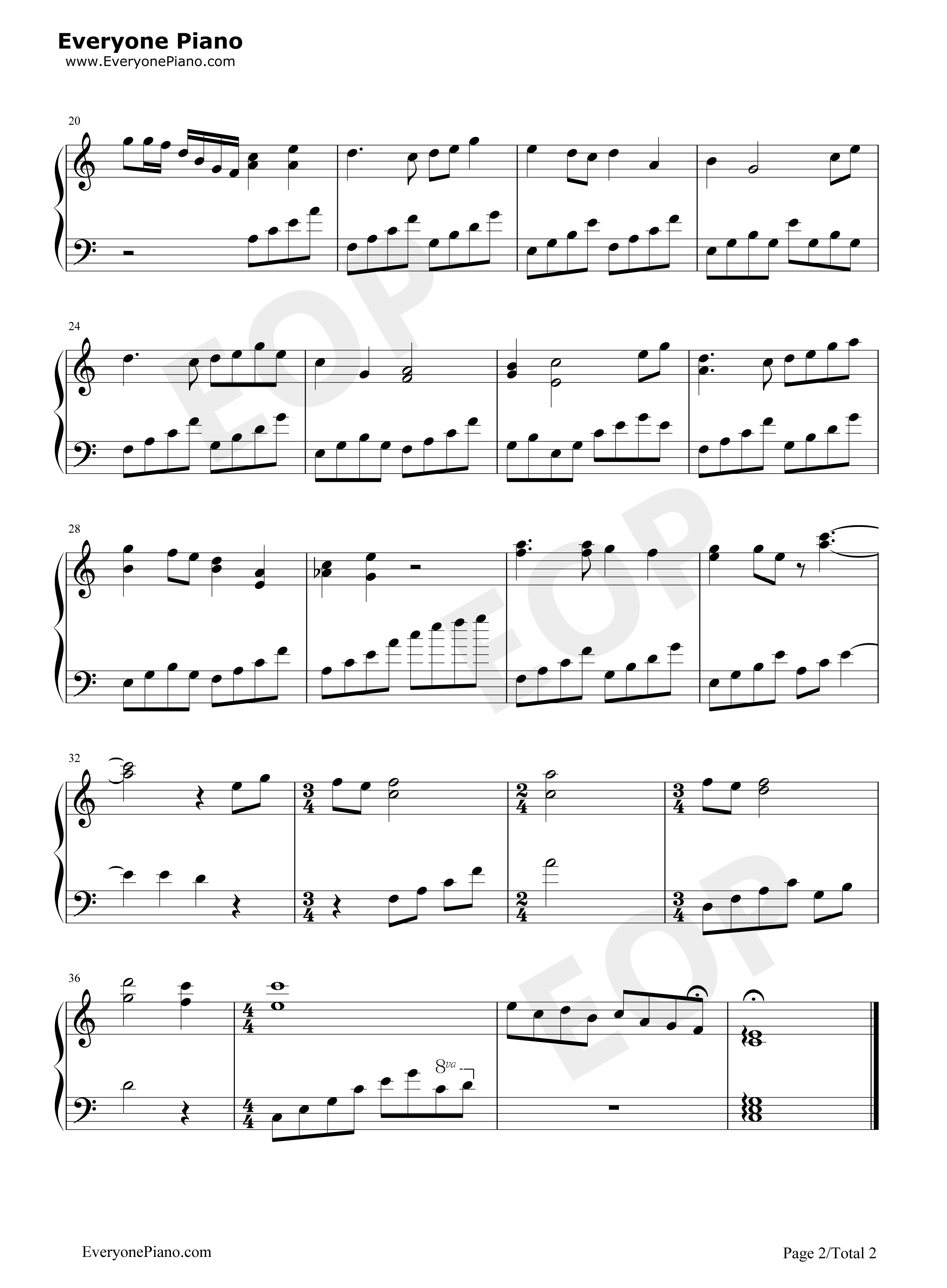 秘湯を求めて钢琴谱-牧野忠义2