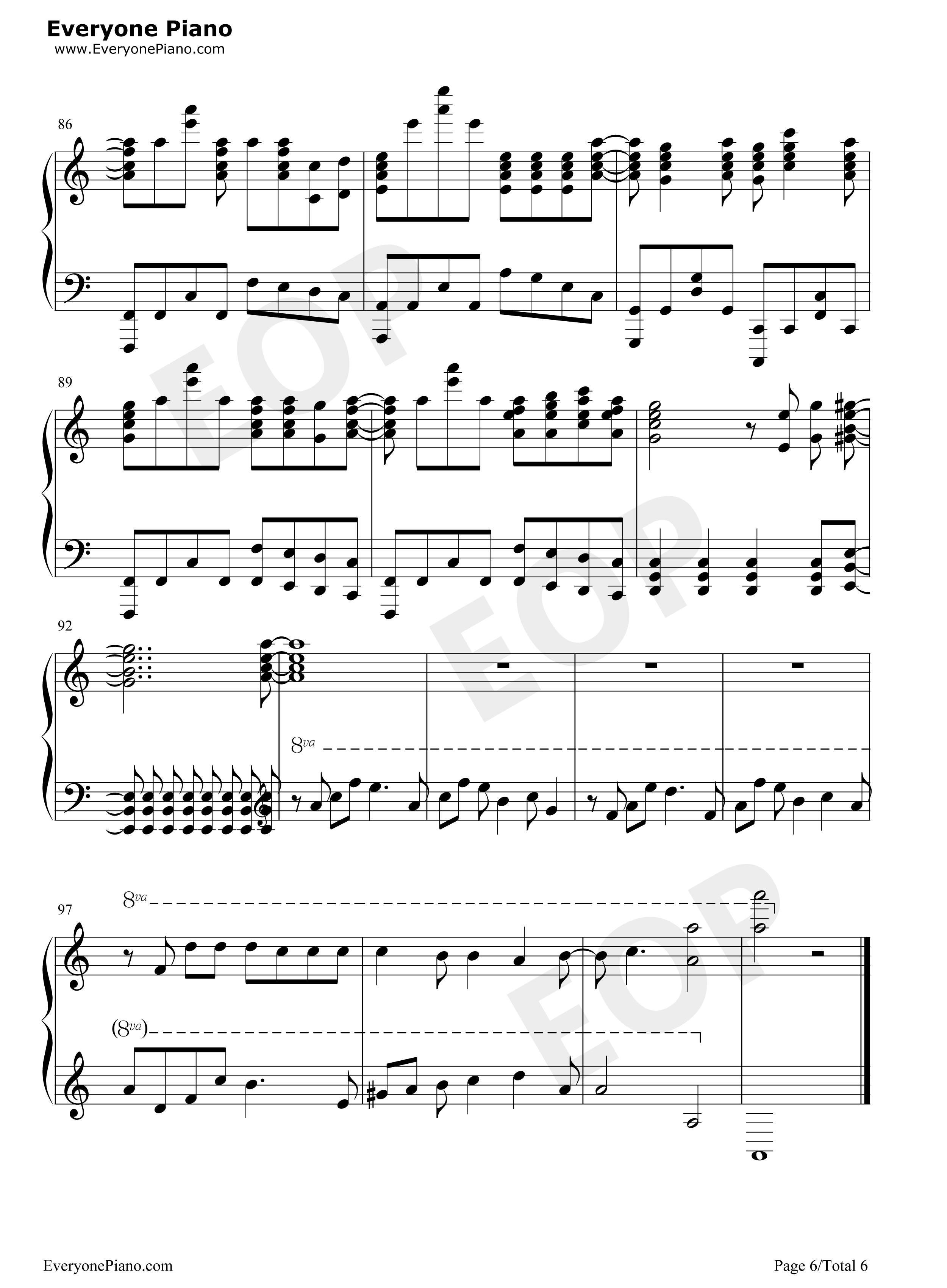 The Ballad of Mona Lisa钢琴谱-Panic! at the Disco6