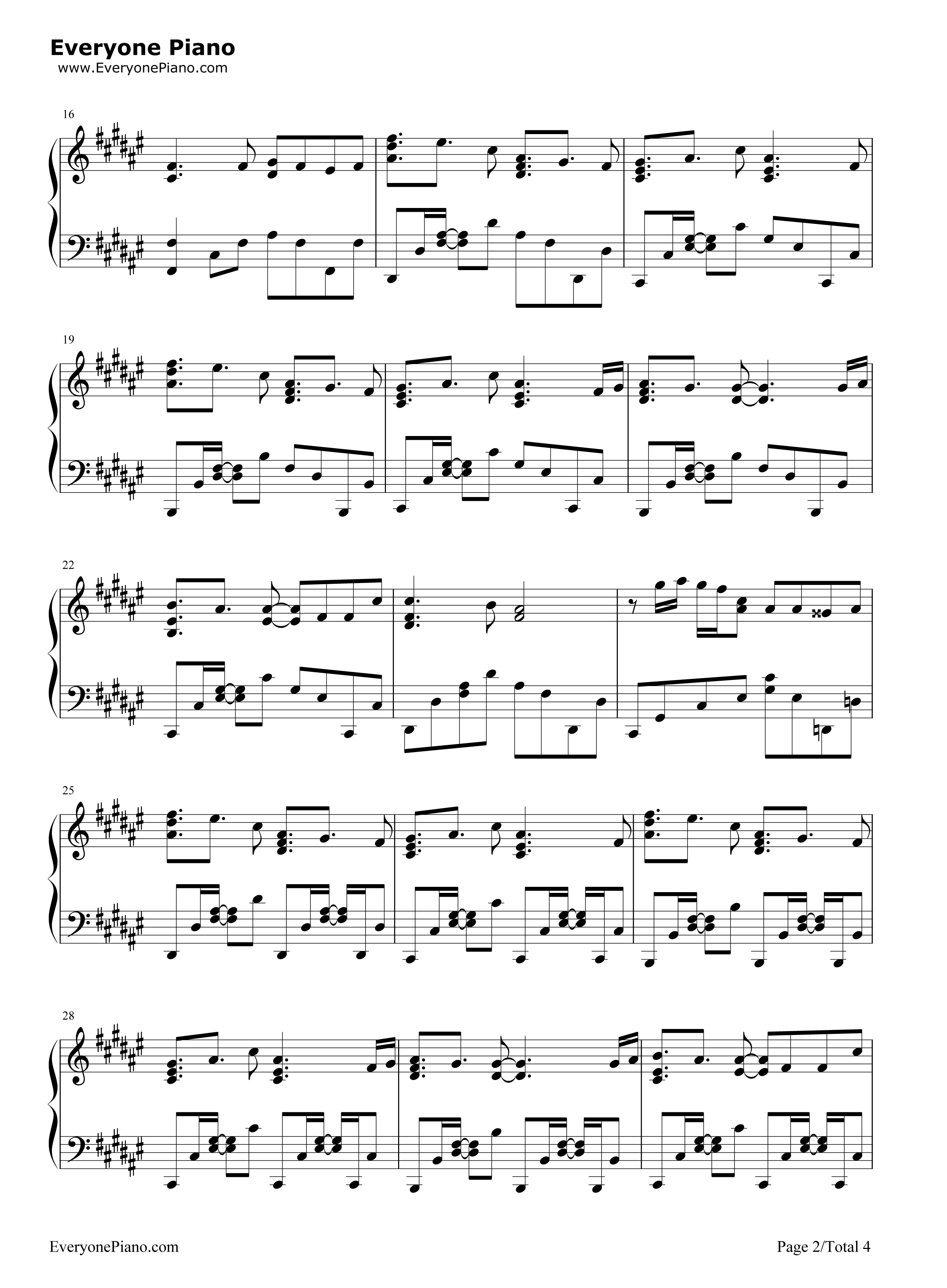だから僕は僕を手放す钢琴谱-WEAVER2