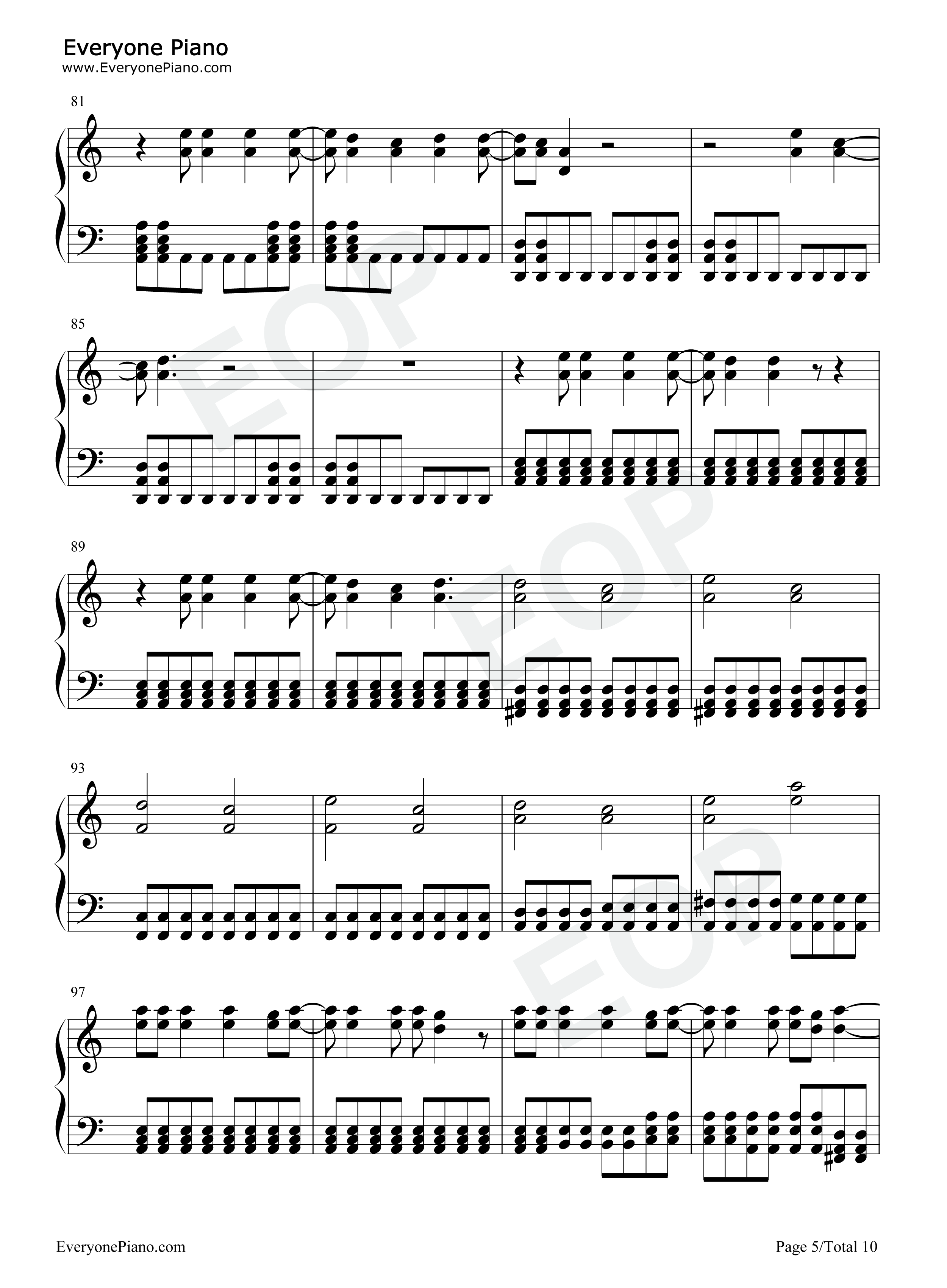 The Pretender钢琴谱-Foo Fighters5